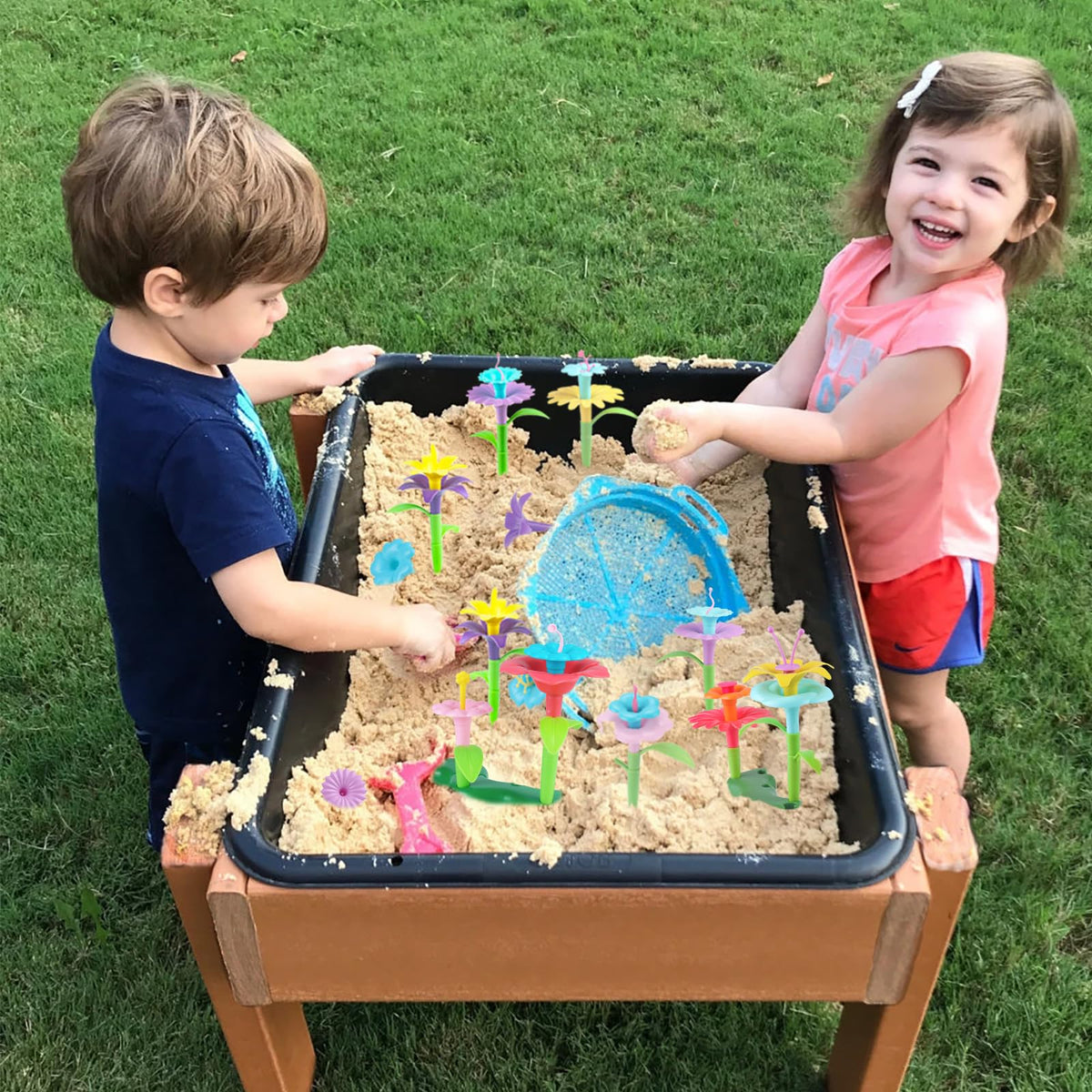 CENOVE Flower Garden Building Toy for Toddlers | STEM Educational Gift with Storage Box (Age 3+)