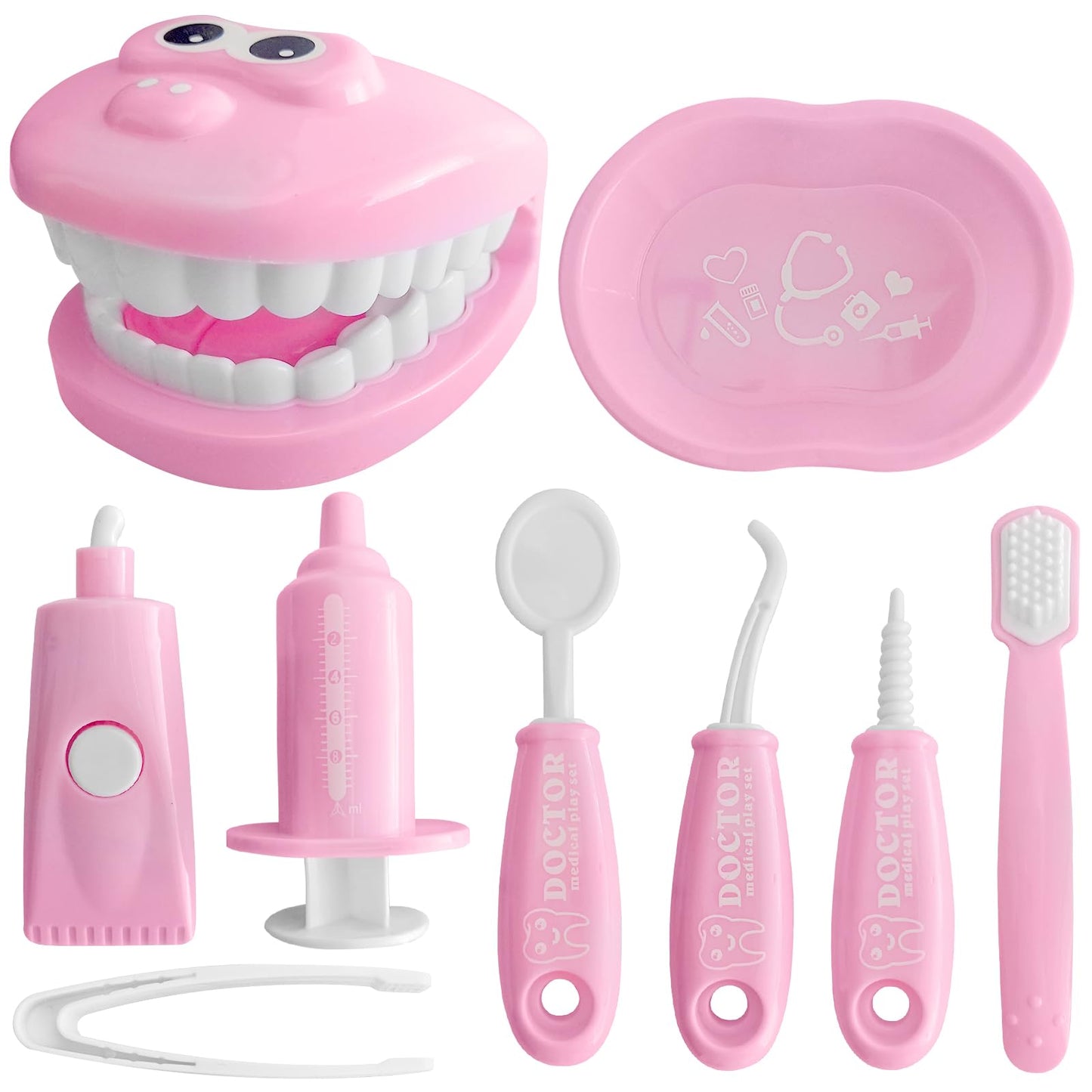 Ceonam 9-Piece Dental Pretend Play Set for Kids | Educational Dentist Kit