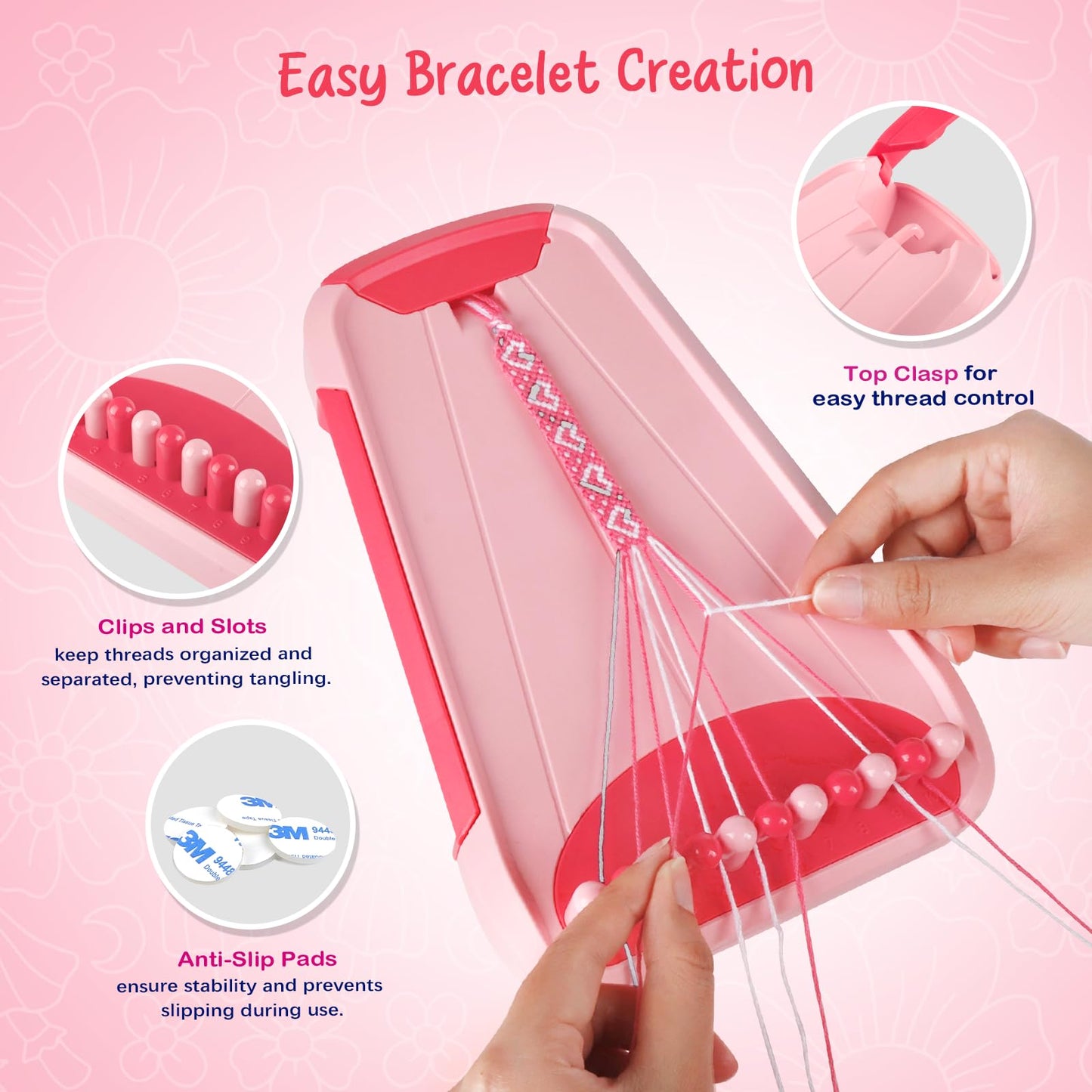 CEUCAL Bracelet Making Kit for Girls – DIY Friendship Bracelets for Ages 6–12 | Creative Crafts & Gifts