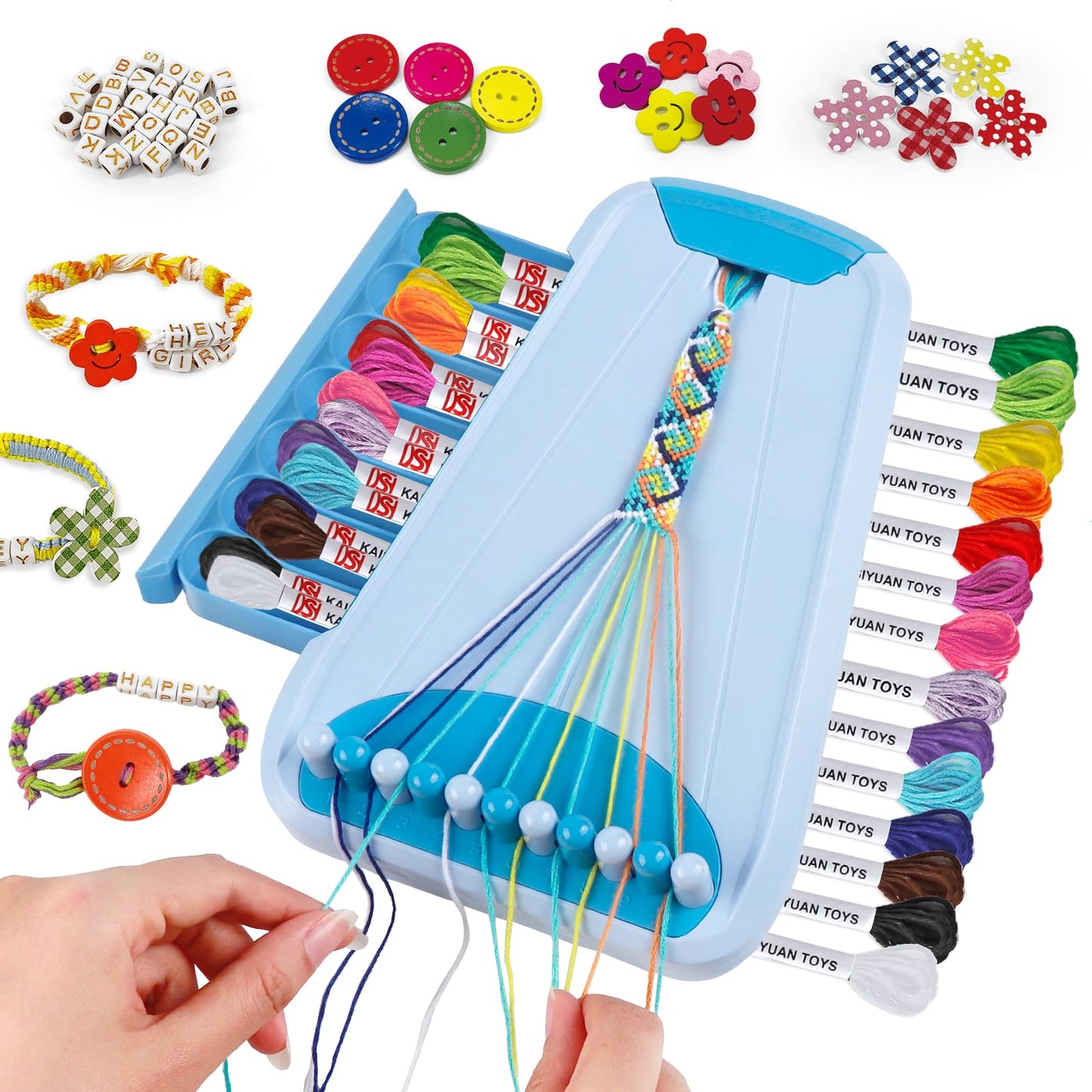 CEUCAL Bracelet Making Kit for Girls – Friendship Bracelets DIY Craft for Kids 6-12