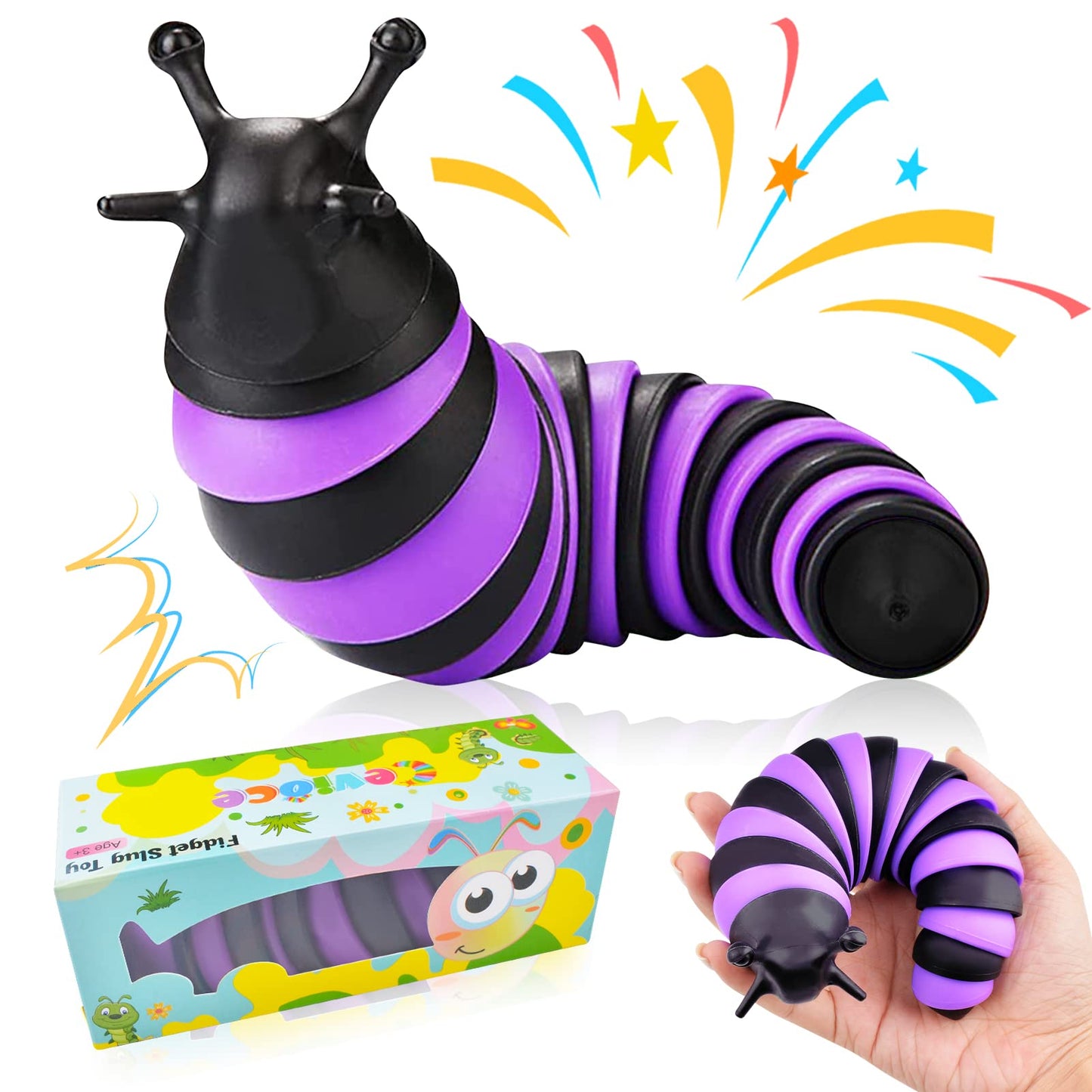 Cevioce Fidget Slug Toy – Sensory Slug for Kids & Adults (1 PC)