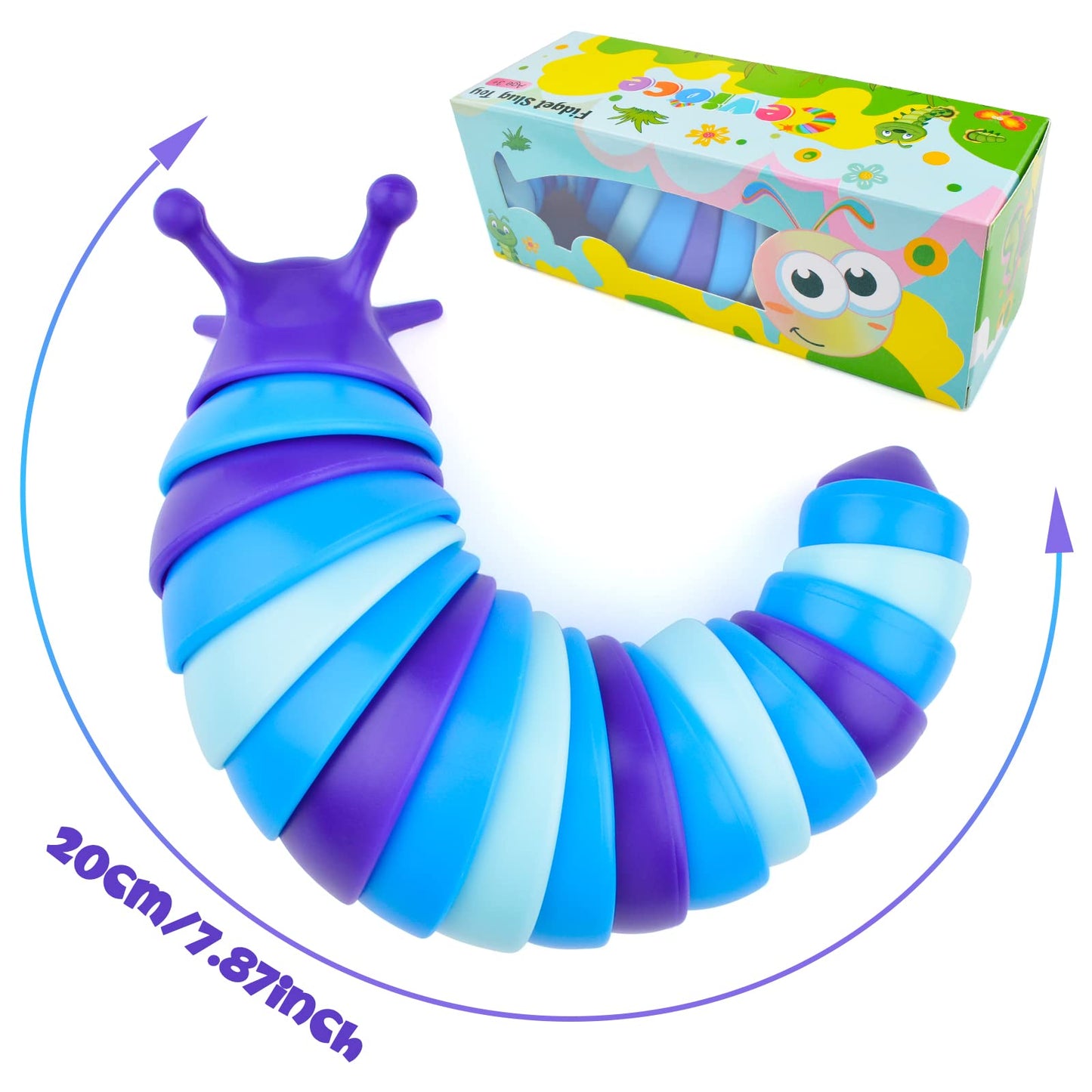 Cevioce Sensory Slug Fidget Toy | Stress Relief & Hand Exercise for All Ages