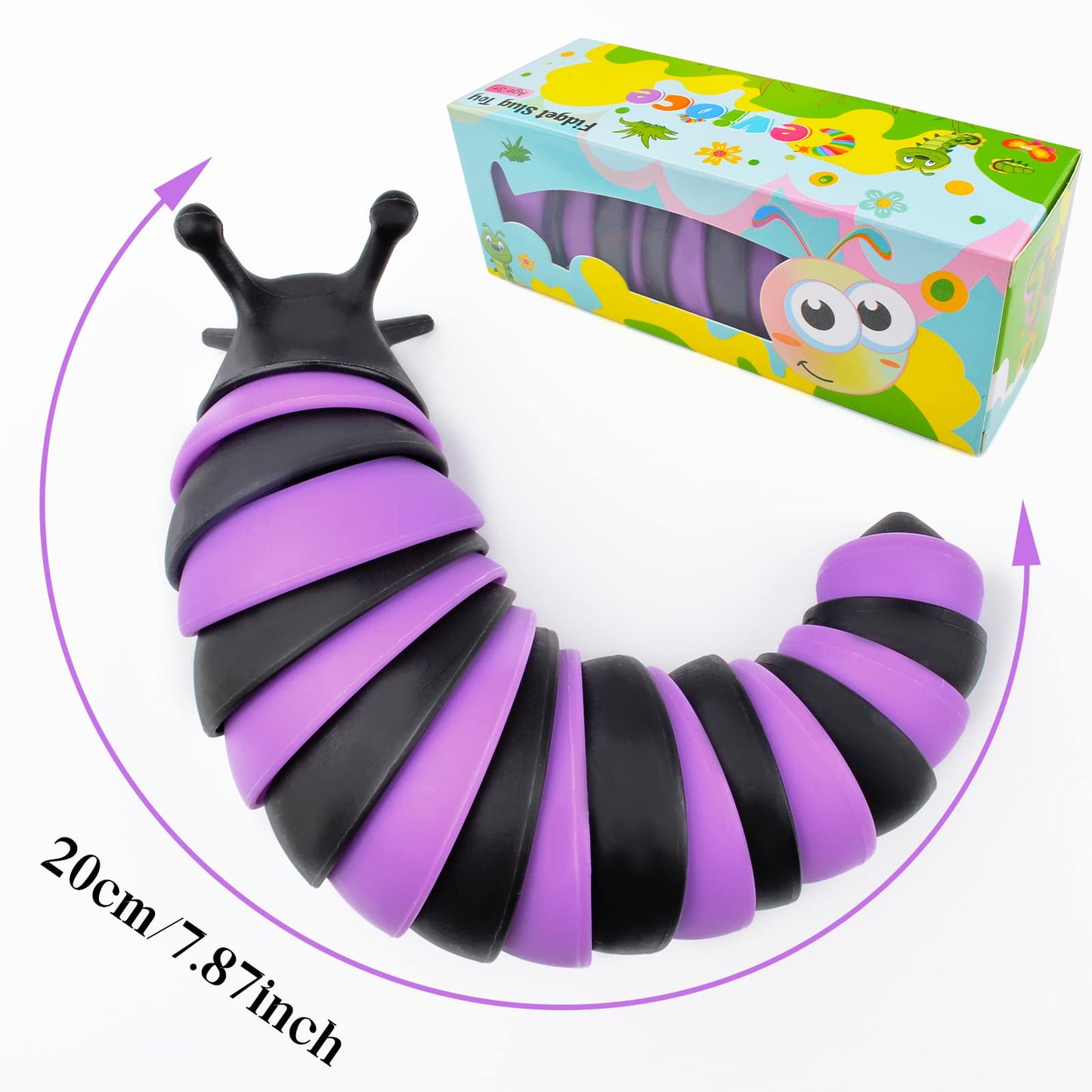 Cevioce Fidget Slug Toy – Sensory Slug for Kids & Adults (1 PC)