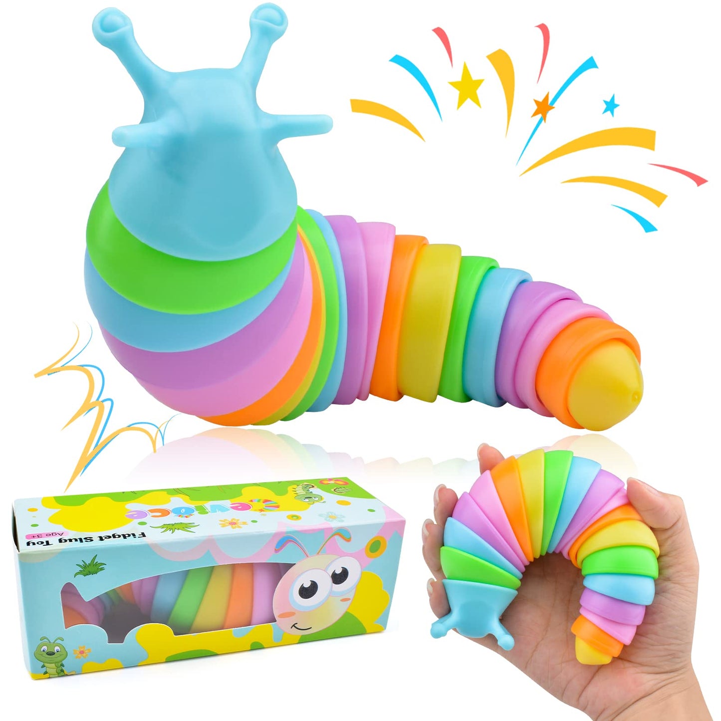 Cevioce Sensory Slug Fidget Toy – Calming 3D Slug for Kids & Adults