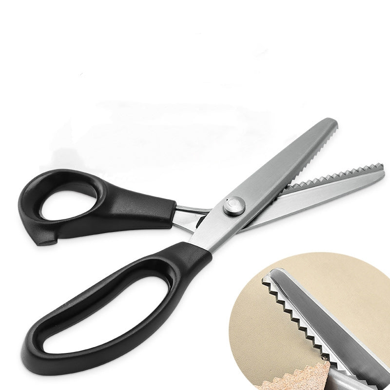 Triangle Dog Teeth Serrated Dressmaker's Shears Handmade Lace Arc Wave Scissors