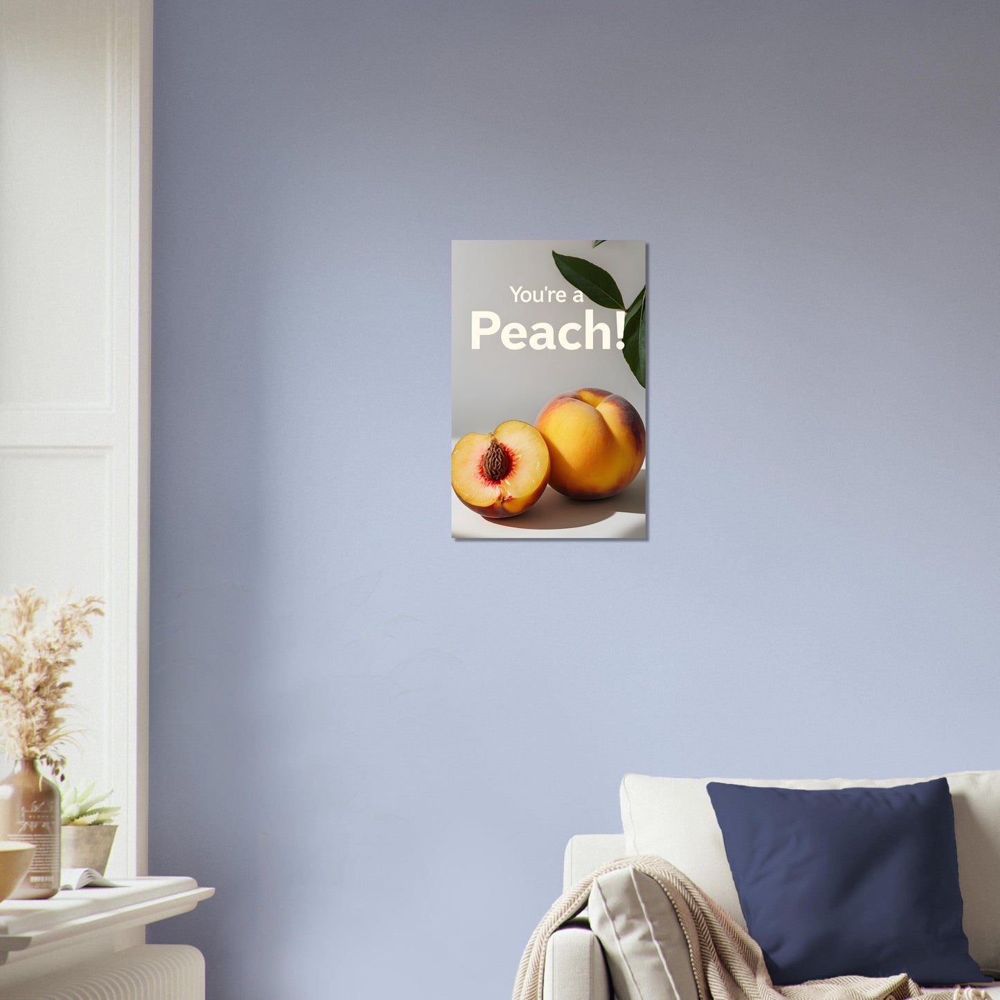 Peach Wall Art – Kitchen Fruit Print