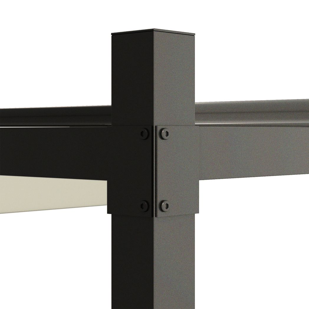 Outsunny 3 x 3(m) Pergola with Retractable Roof, 80mm Metal Column