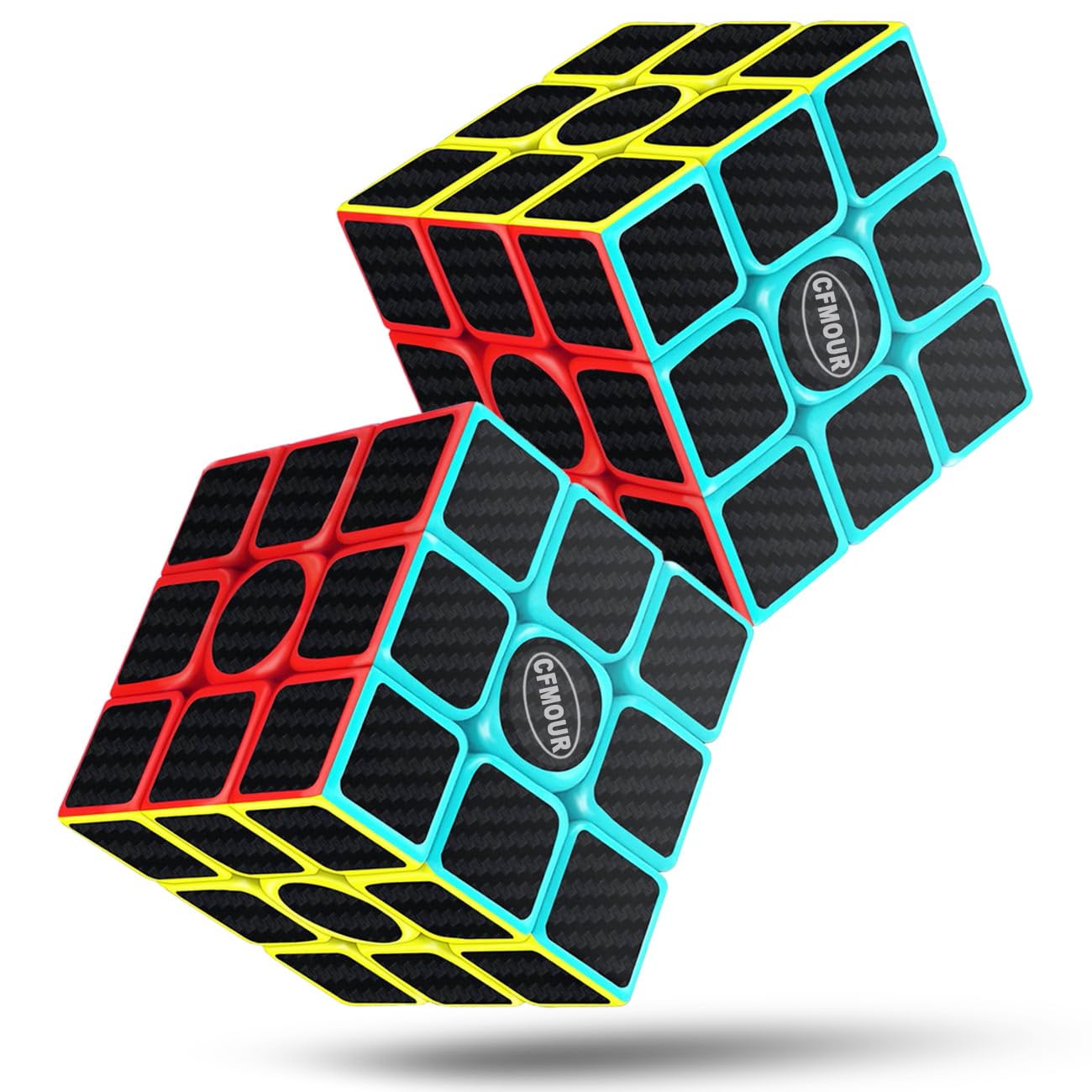 CFMOUR Original Speed Cube 3x3/4x4/5x5 – Smooth Carbon Fiber Puzzle Set