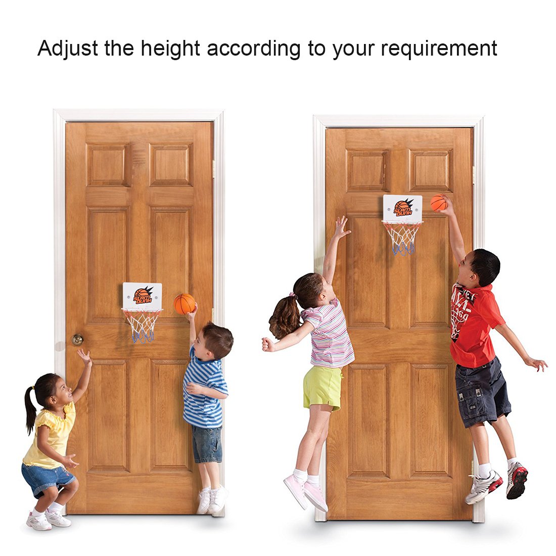 CGRTEUNIE Congerate Slam Dunk Mini Basketball Hoop — Over-the-Door Indoor Fun