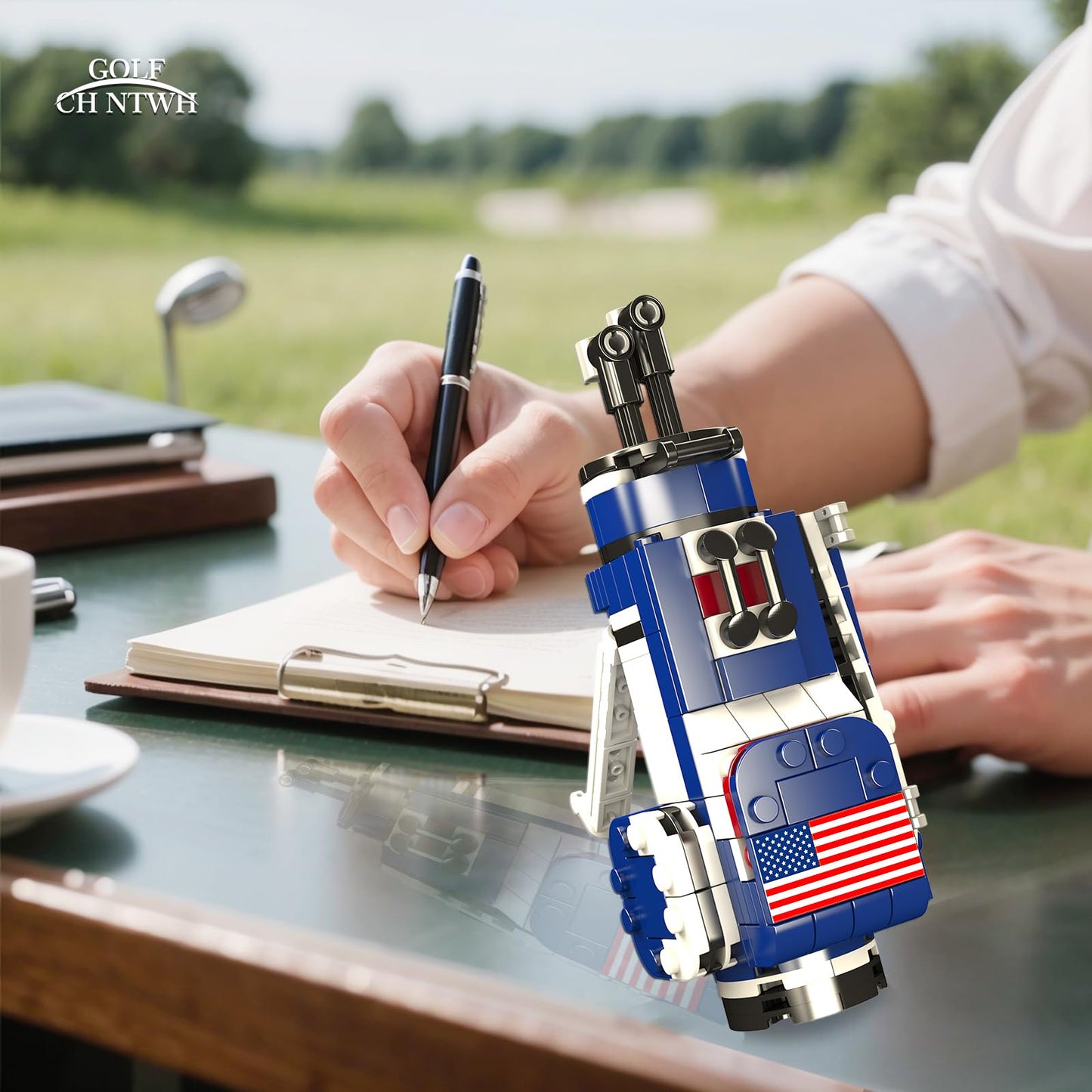 CH NTWH Golf Bag Toy Building Set - LEGO Compatible Golf Decor & Gift