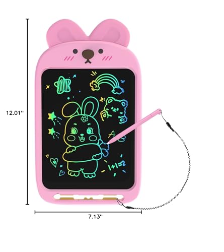 CHAFEGY 10-Inch LCD Writing Tablet – Rabbit Doodle Pad for Kids 2-6
