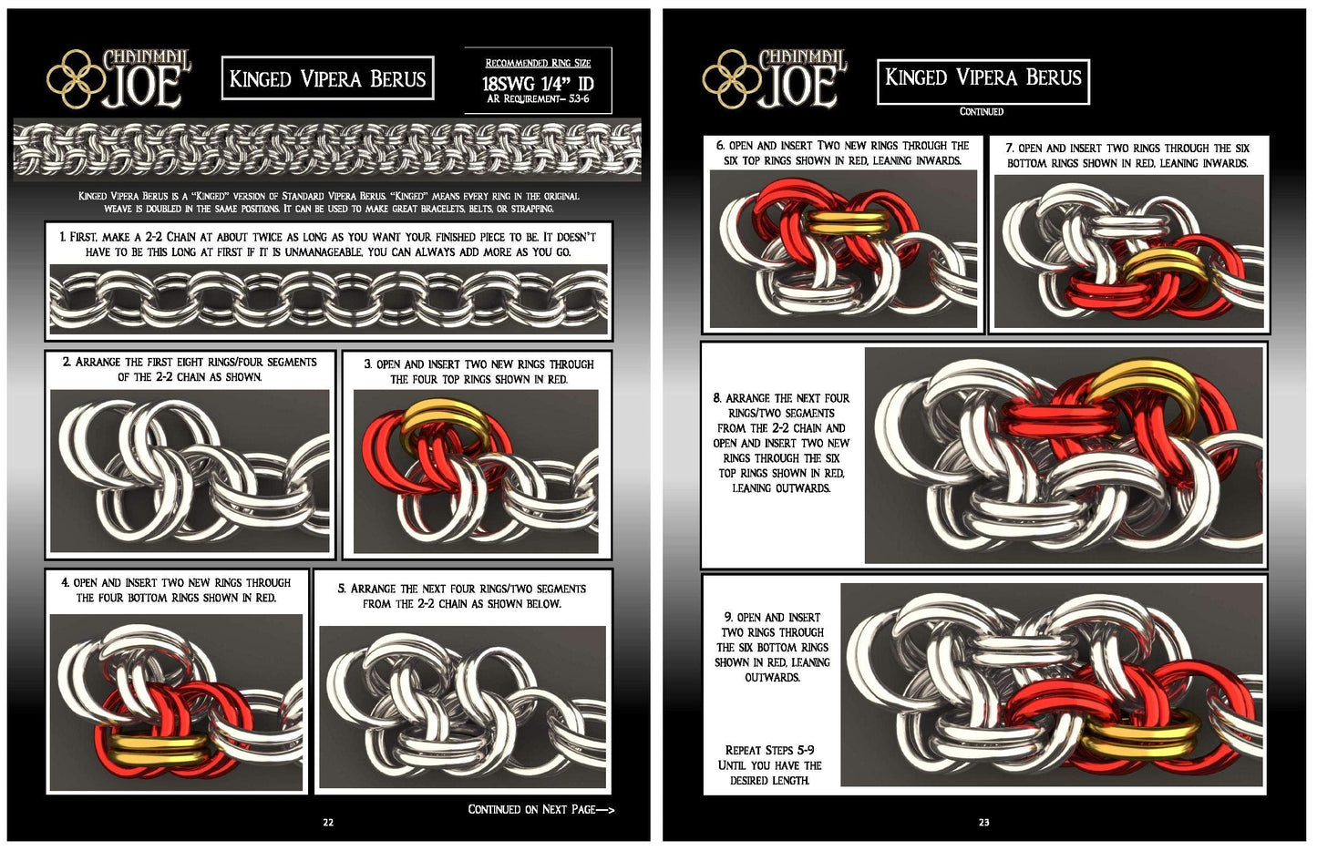 Chainmail Joe Complete Chainmail Kit – 23,000 Rings, 20 Weaves, Pliers & Tutorial Book