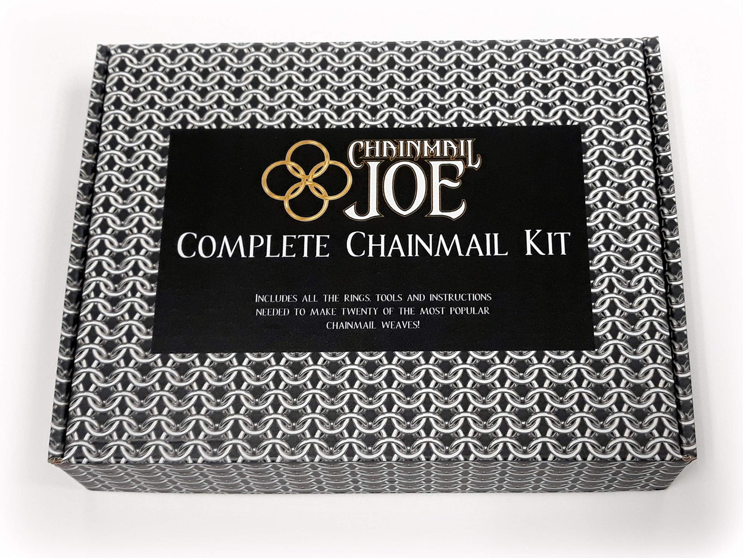 Chainmail Joe Complete Chainmail Kit – 23,000 Rings, 20 Weaves, Pliers & Tutorial Book