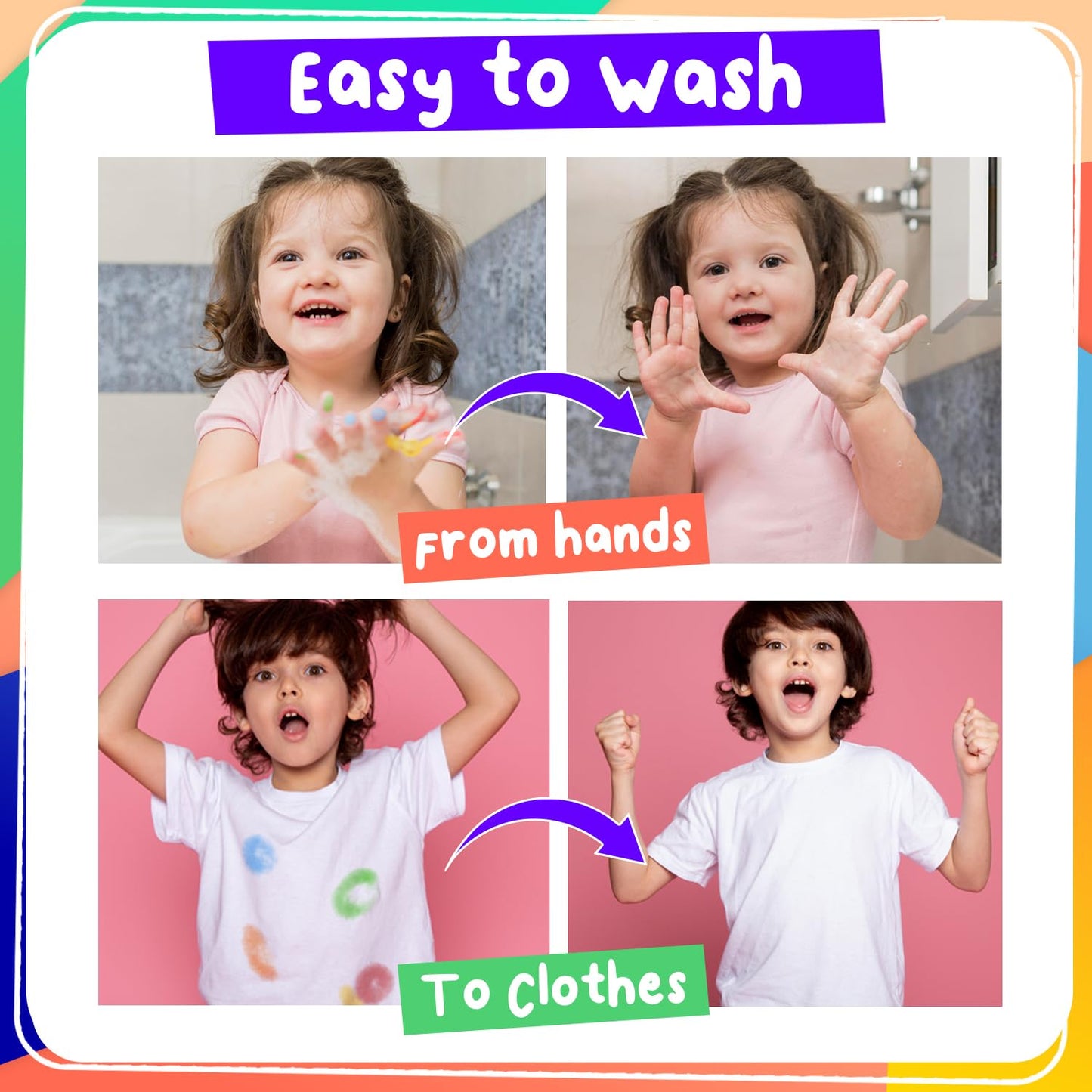 Chalkola 8 Washable Dot Markers for Toddlers 1-3 | 20-Page Coloring Activity Book Kit