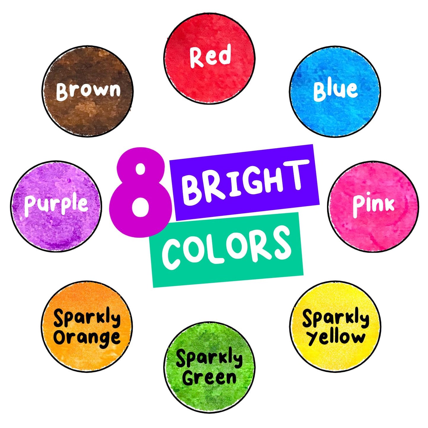 Chalkola 8 Washable Dot Markers for Toddlers 1-3 | 20-Page Coloring Activity Book Kit