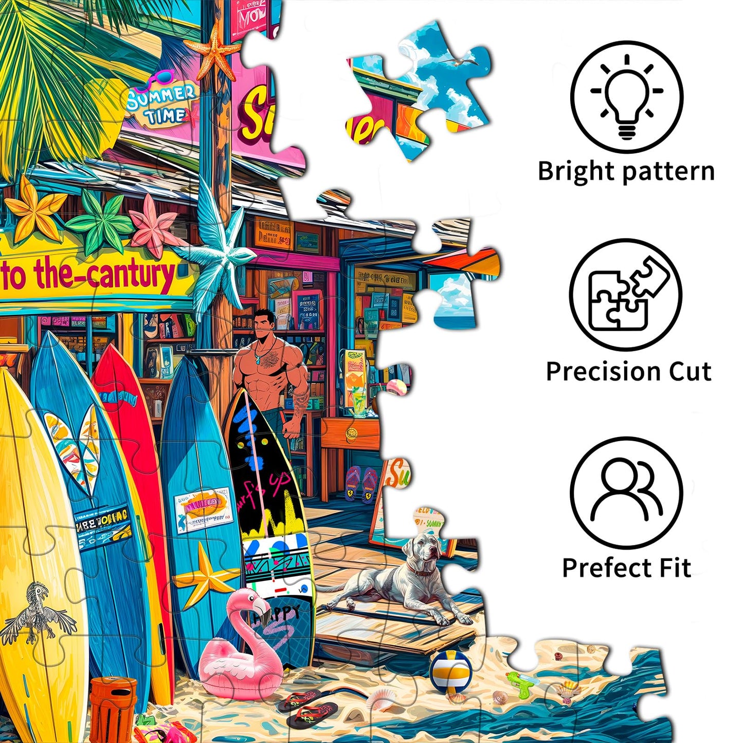 Chalzidar 1000-Piece Jigsaw Puzzle for Adults – Interlock Perfectly, Letter on Back, No Dust, Poster Included