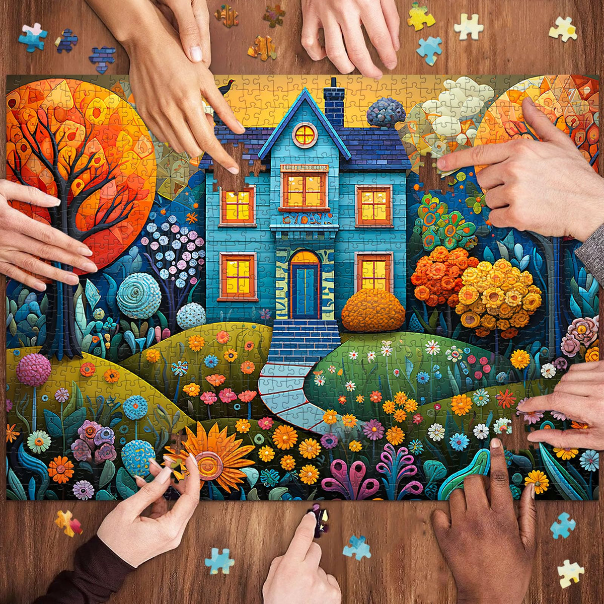 Chalzidar 1000-Piece Jigsaw Puzzle for Adults | Interlock, No Dust, Letter on Back, 1:1 Poster