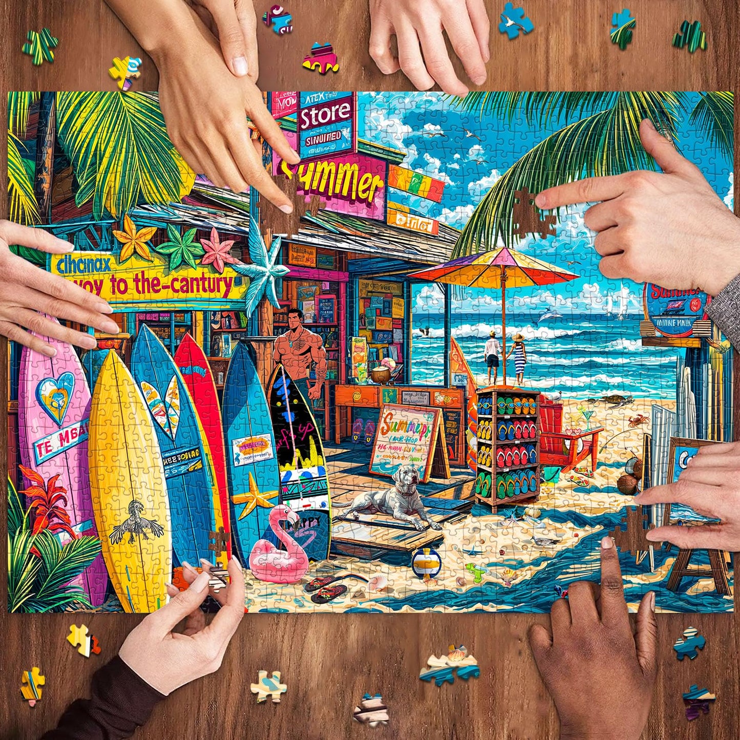 Chalzidar 1000-Piece Jigsaw Puzzle for Adults – Interlock Perfectly, Letter on Back, No Dust, Poster Included