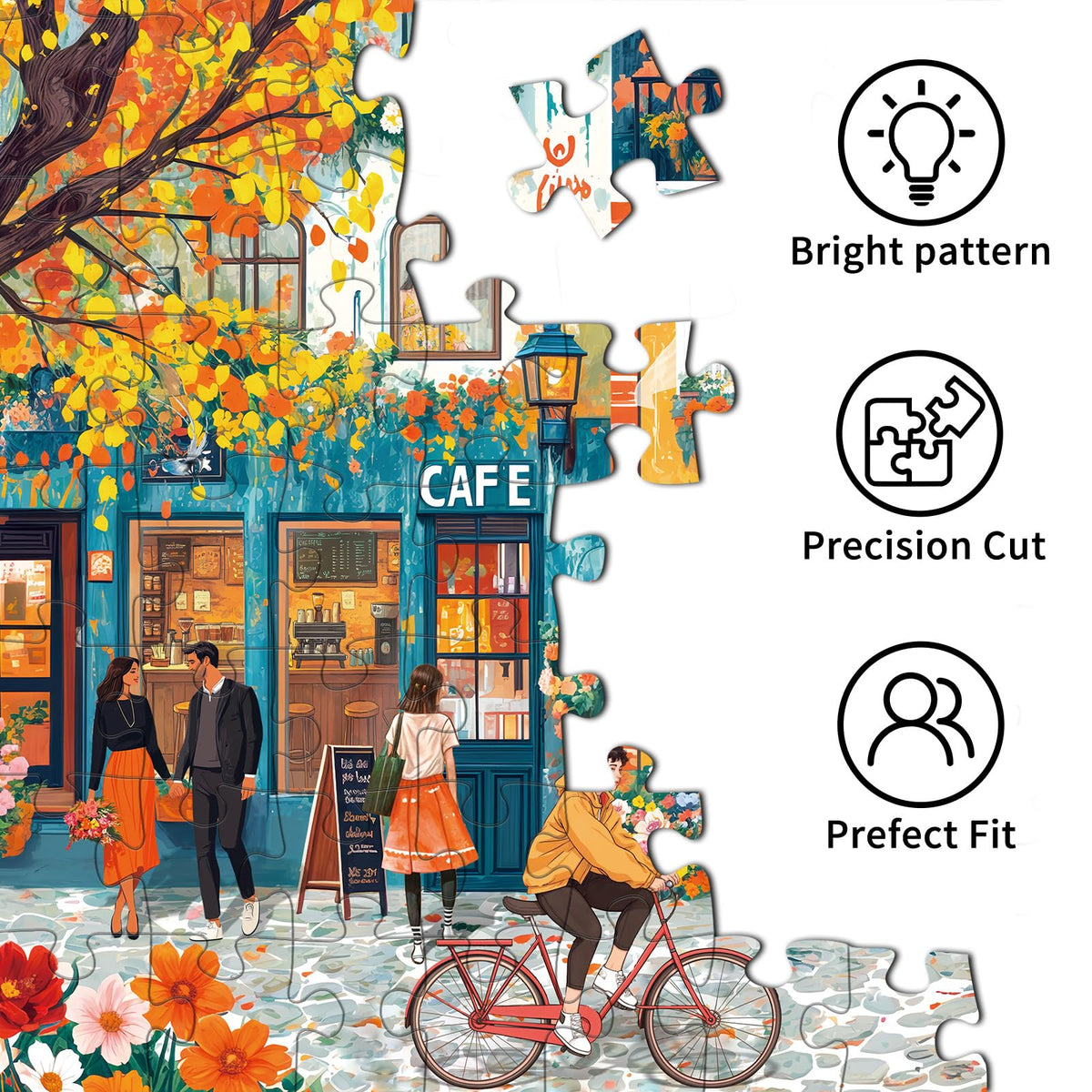 Chalzidar 1000-Piece Jigsaw Puzzle for Adults — Interlock, No Dust, Poster Included