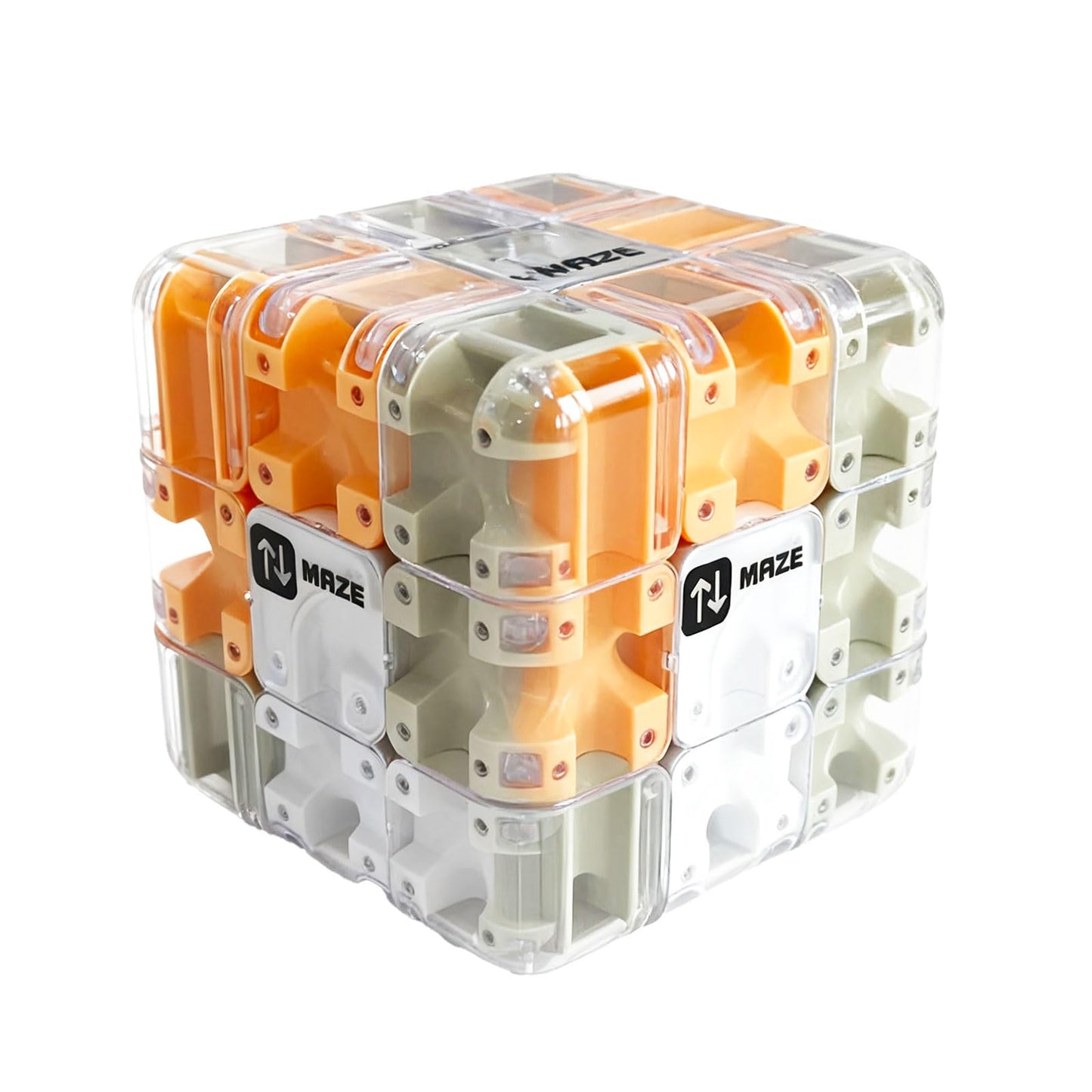 Chambrix Large Labyrinth 3D Puzzle Maze Cube – Brain Teaser (Yellow)