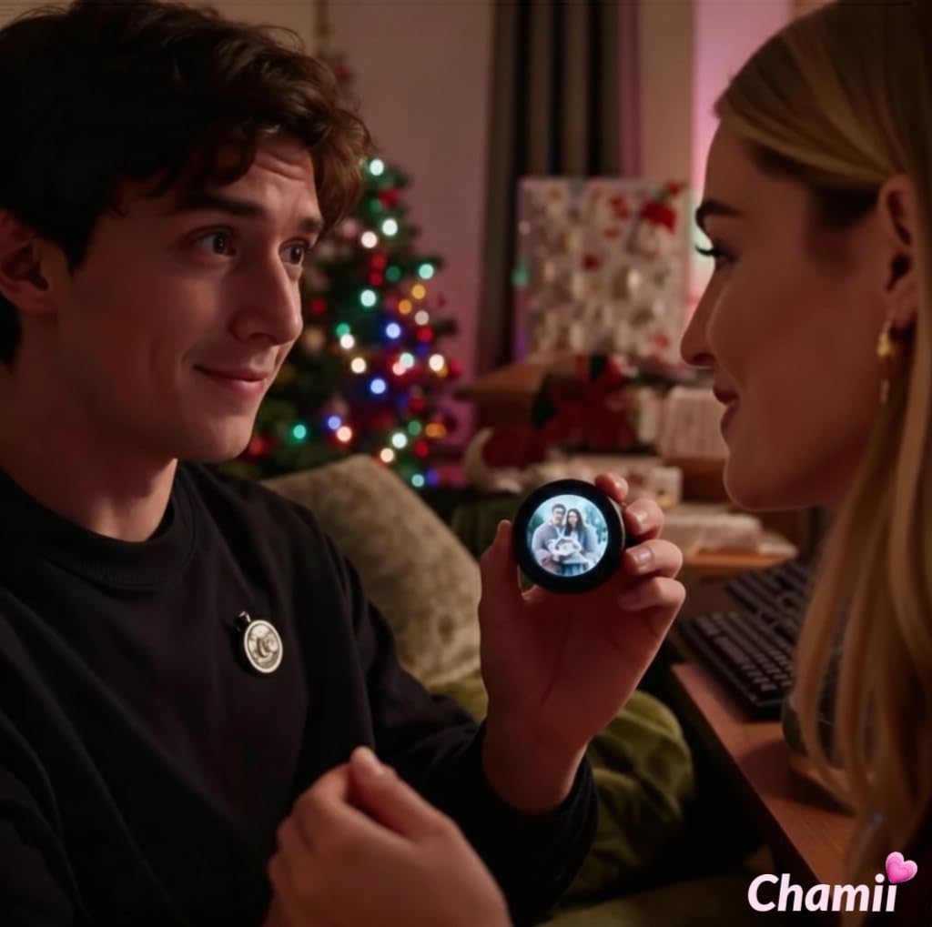Chamii Ani-Pin: Digital Display Pin with LED Screen | Custom Anime Style Badge