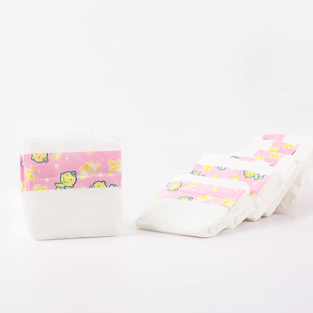 CHAREX Baby Doll Diapers Pack (10) – Reusable 18-22 Inch Doll Diapers for Reborn Dolls