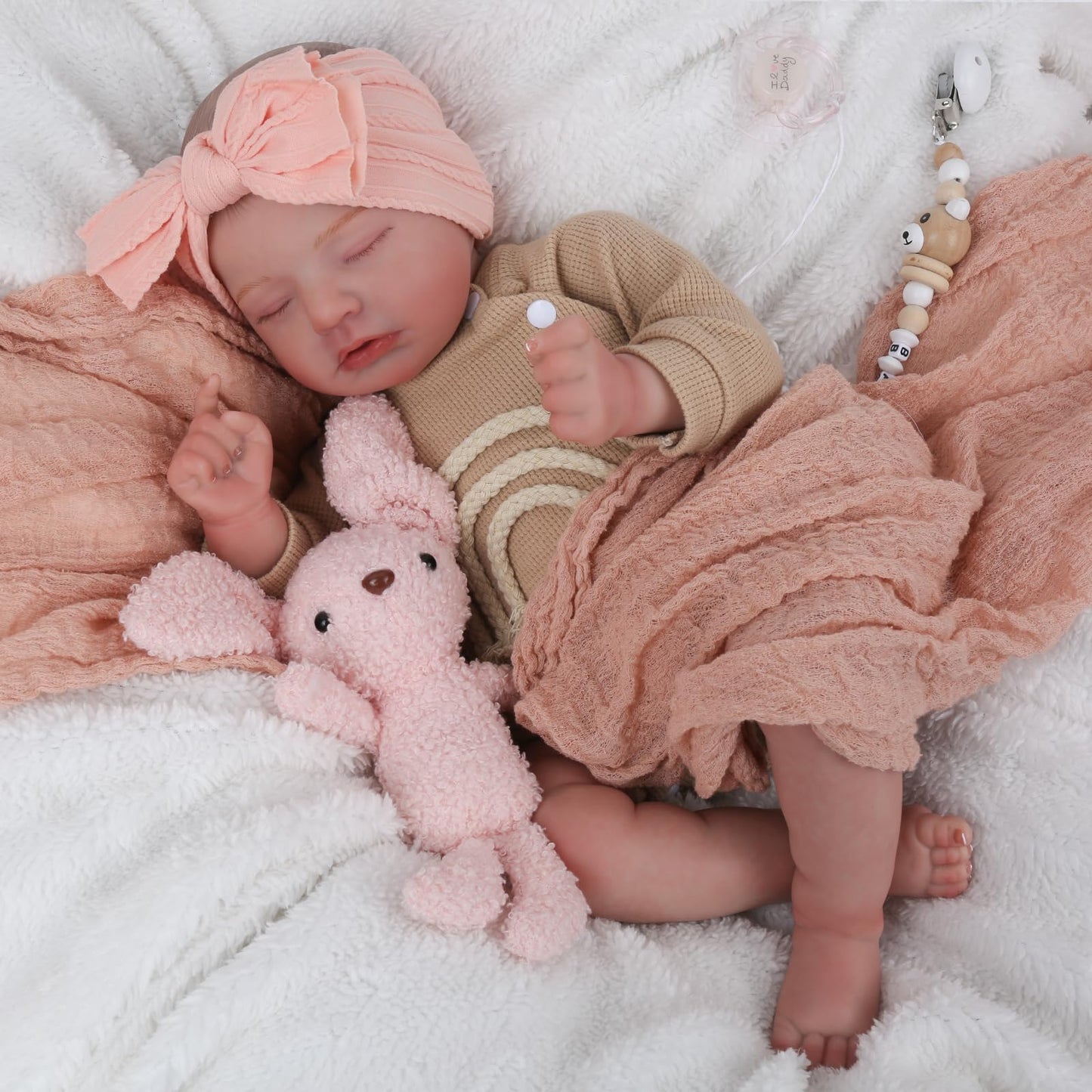 CHAREX Realistic Newborn Baby Dolls - 20 Inch Sleeping Soft Reborn Doll