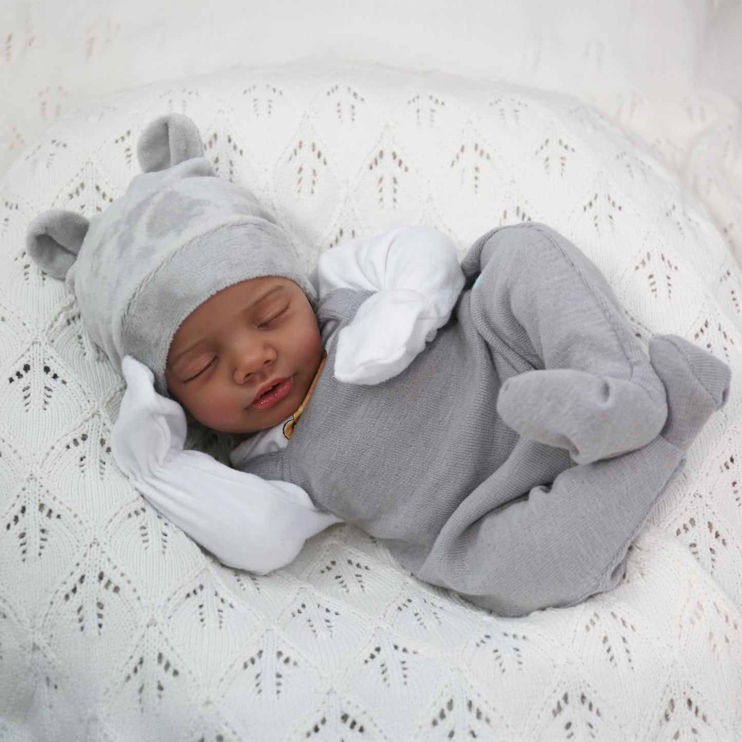CHAREX Realistic Reborn Baby Doll Black – 18-Inch Lifelike African American Real Baby Boy with Accessories