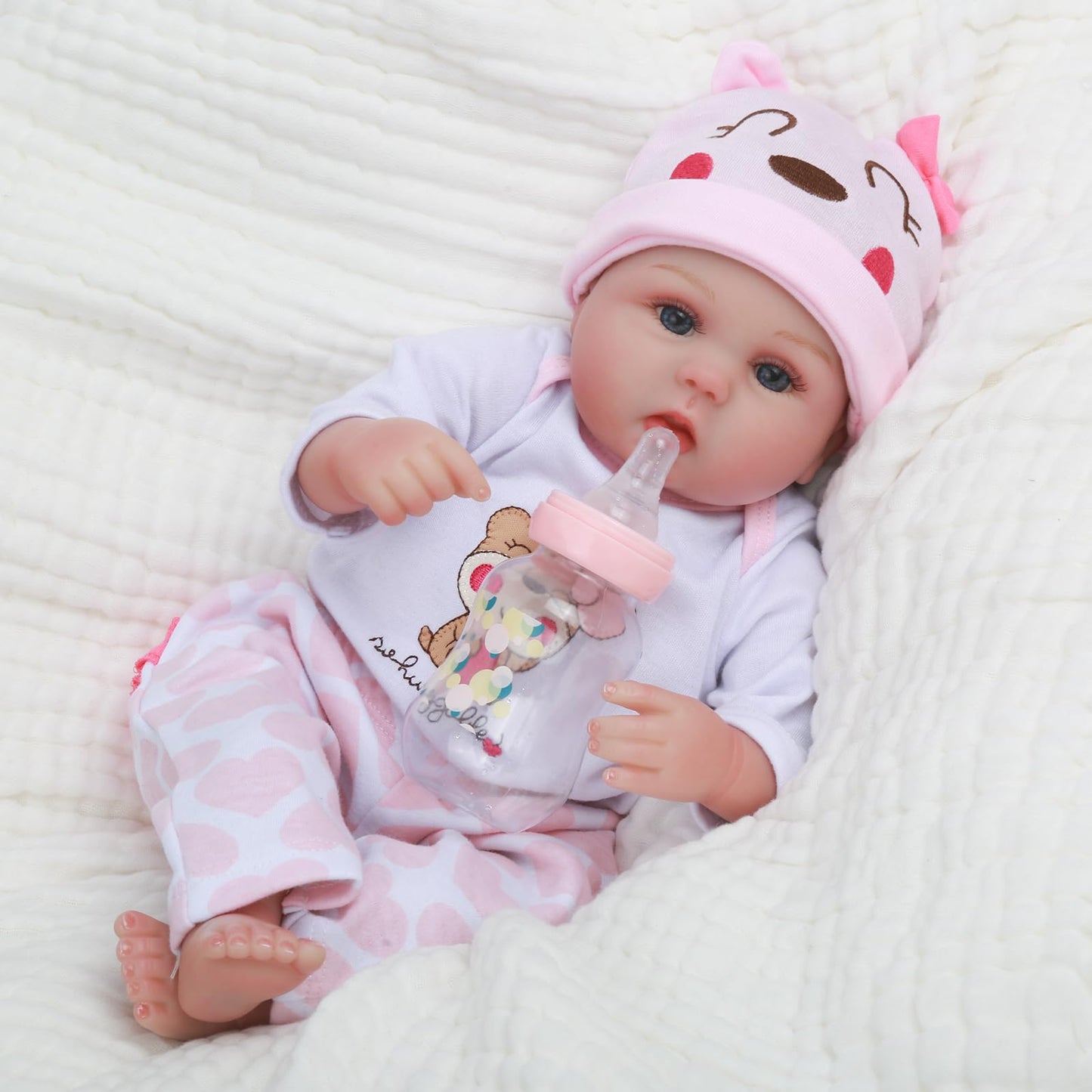 CHAREX Lucy 16-Inch Reborn Baby Doll – Realistic Soft Vinyl, Gift-Ready for Ages 3+