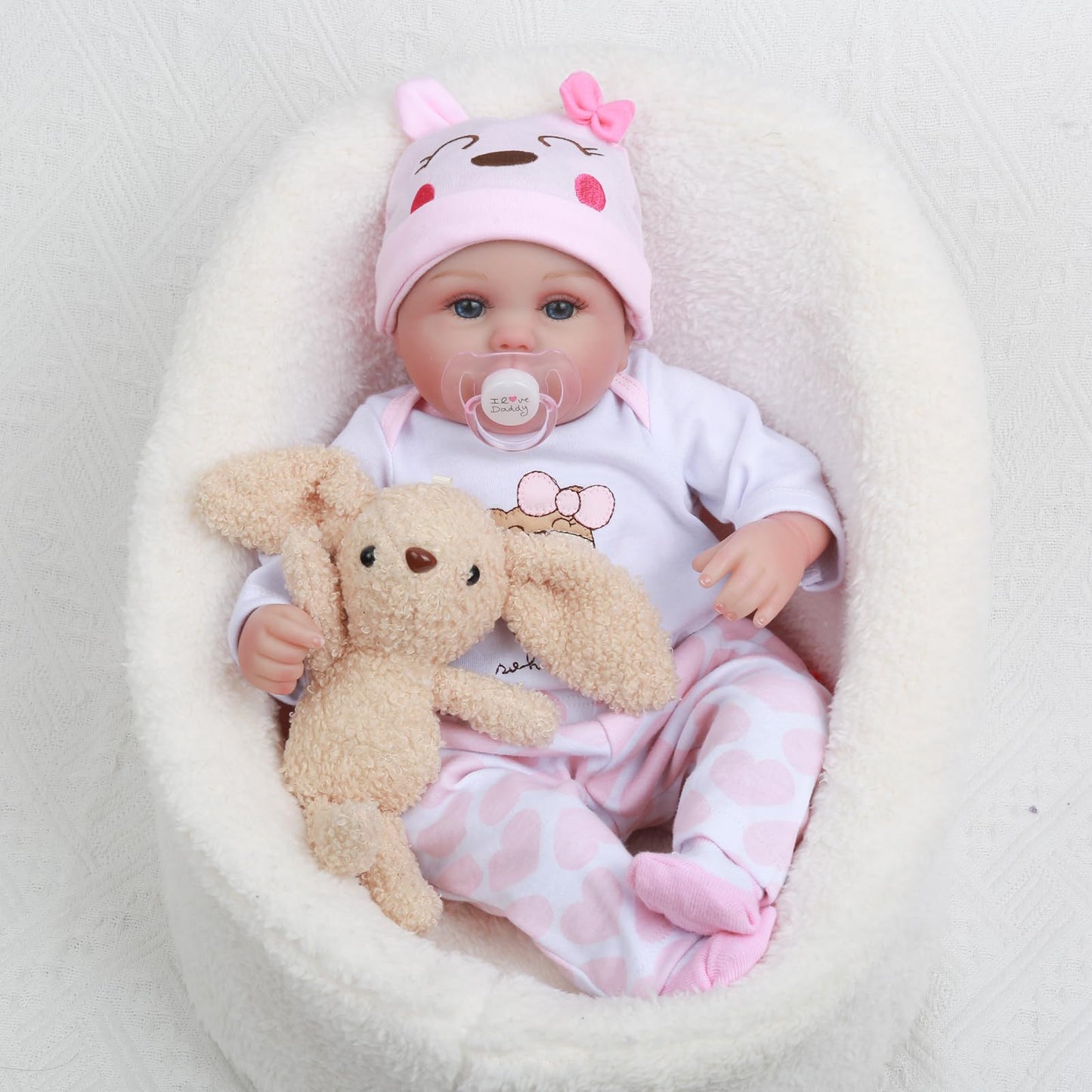 CHAREX Lucy 16-Inch Reborn Baby Doll – Realistic Soft Vinyl, Gift-Ready for Ages 3+