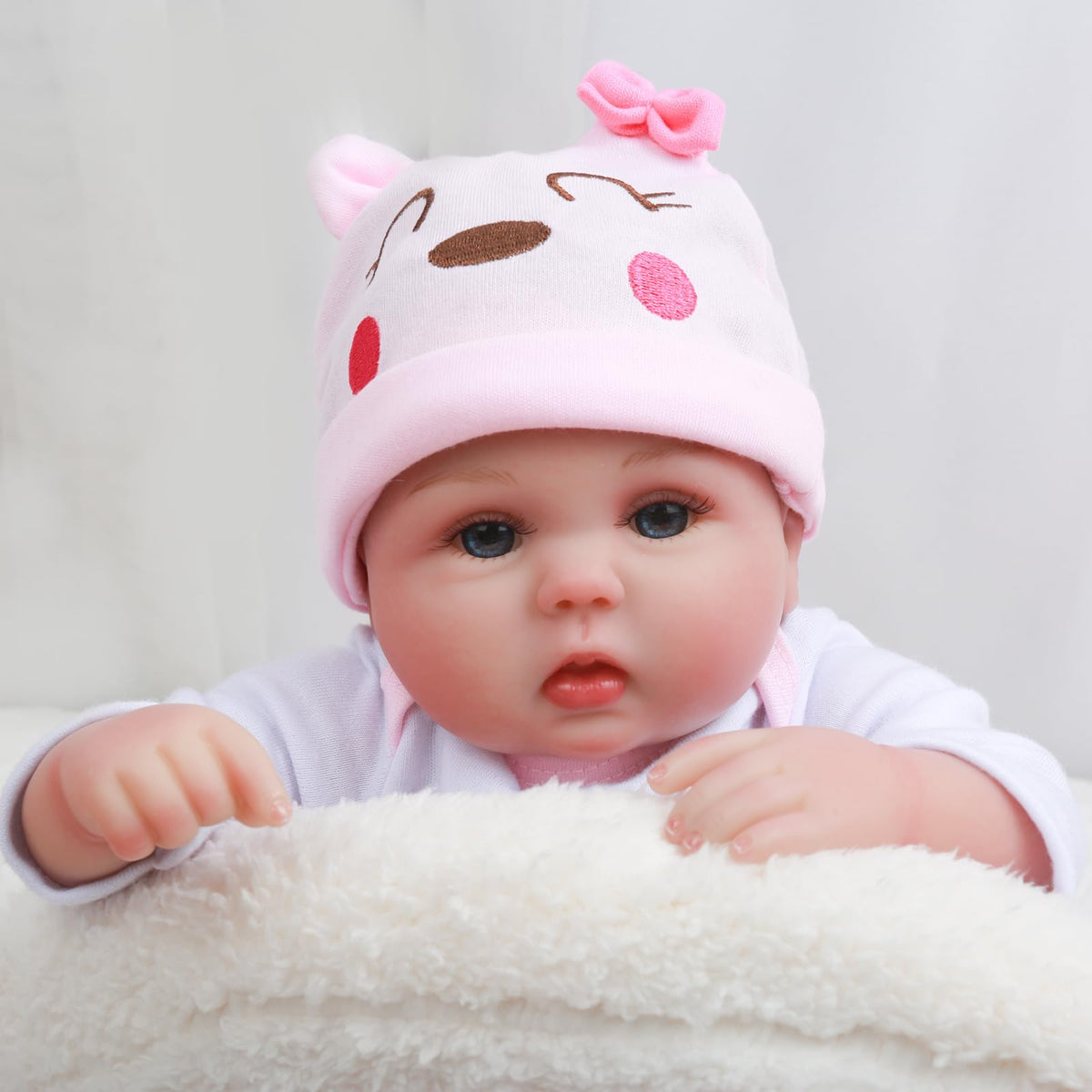 CHAREX Lucy 16-Inch Reborn Baby Doll – Realistic Soft Vinyl, Gift-Ready for Ages 3+