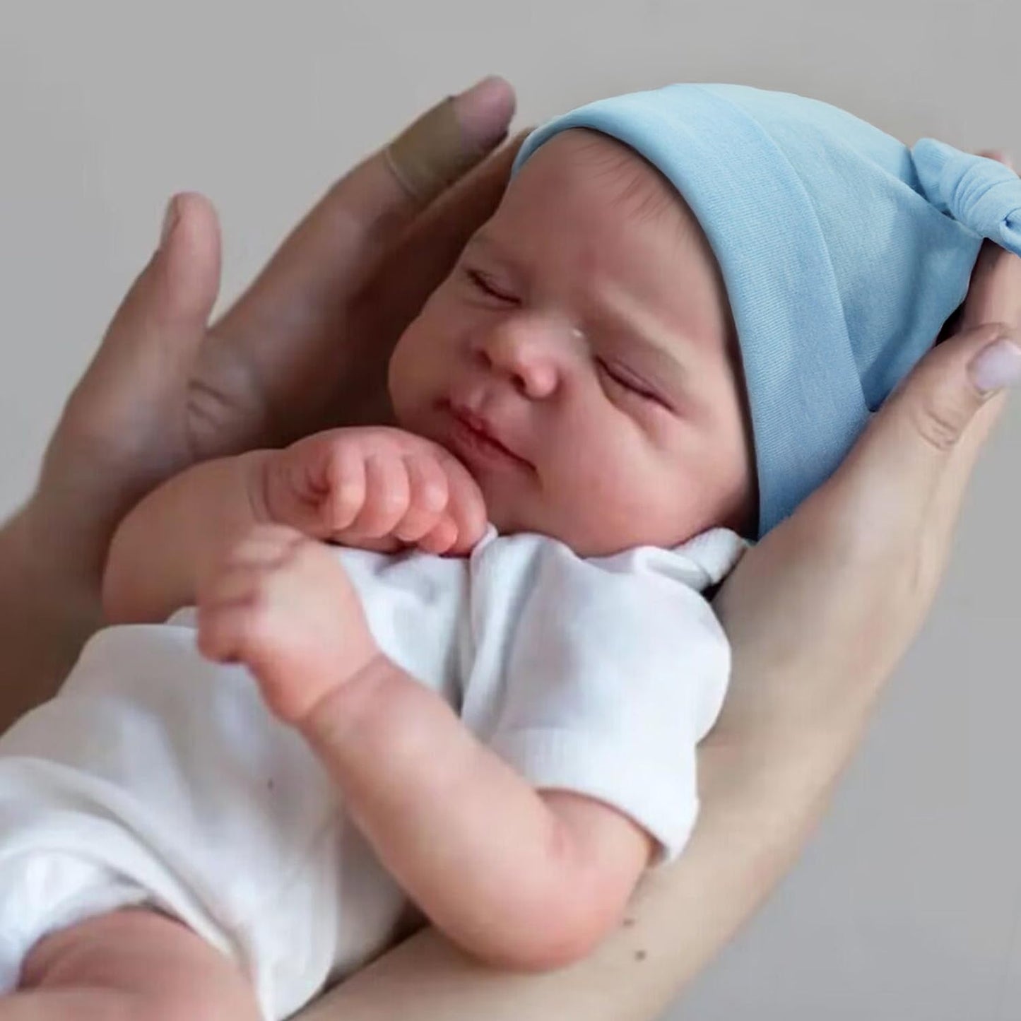 CHAREX Realistic Reborn Baby Doll Pascale — 18-Inch Sleeping Boy, Weighted Cloth Body, Gift Set