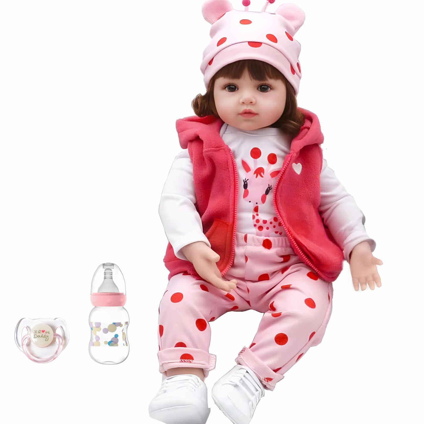 CHAREX Realistic Baby Doll - 18-Inch Reborn Girl with Full Accessories