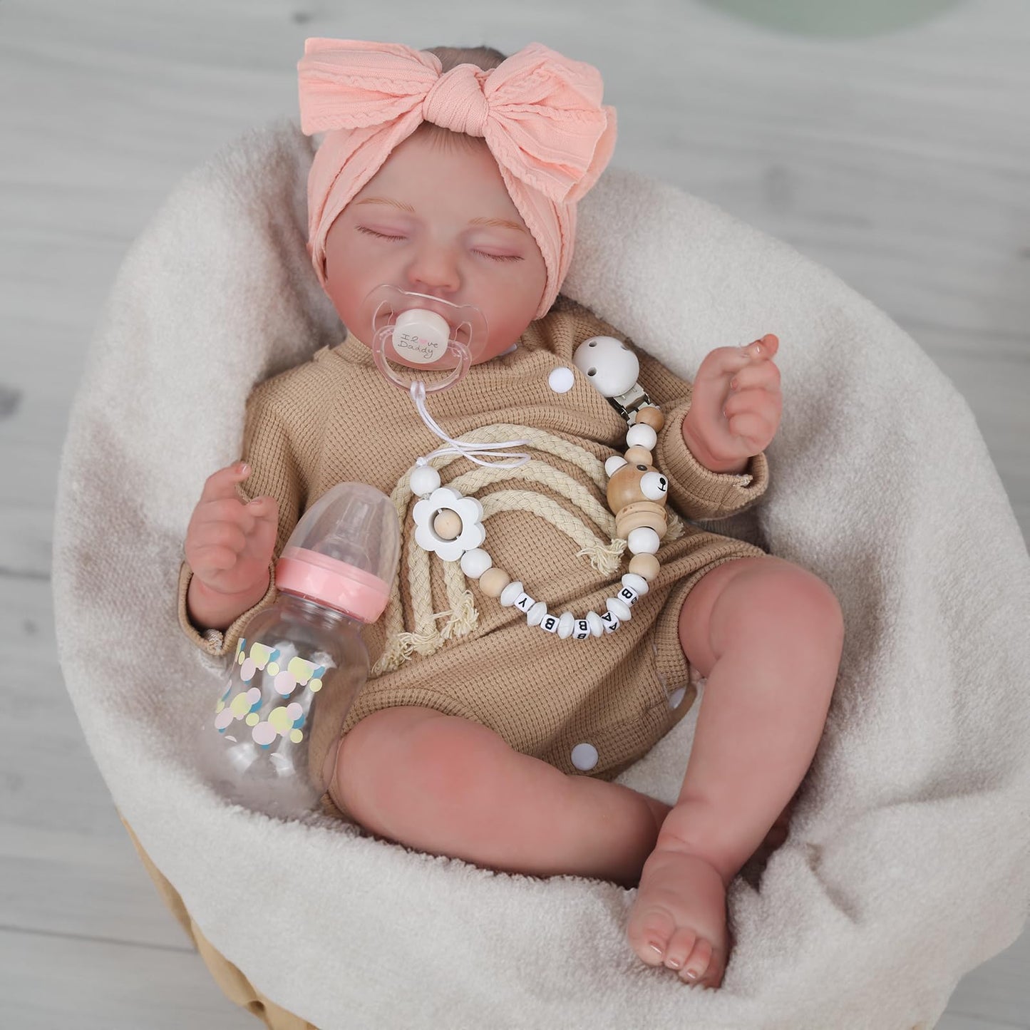 CHAREX Realistic Newborn Baby Dolls - 20 Inch Sleeping Soft Reborn Doll