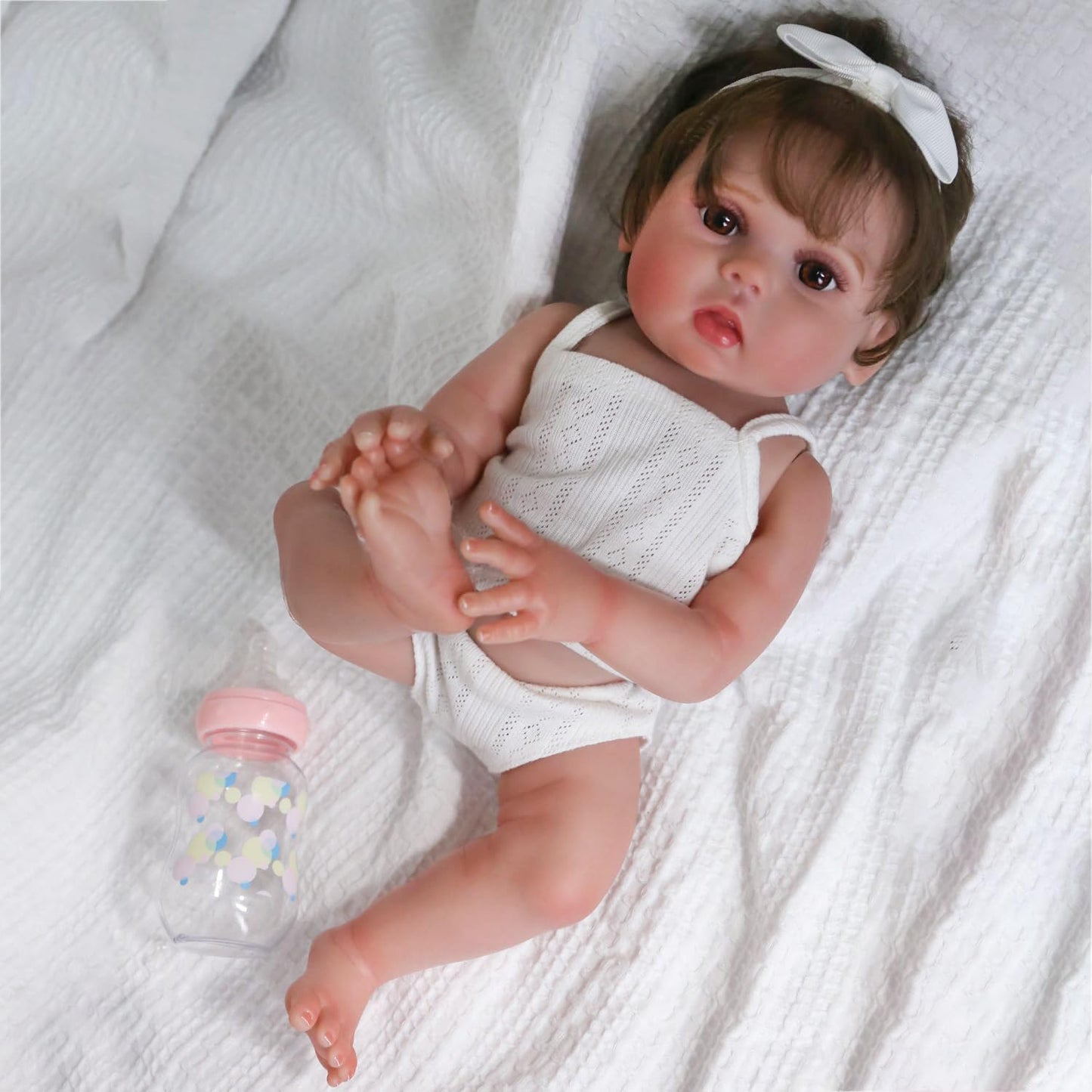 CHAREX Realistic Reborn Baby Doll – 18-Inch Lifelike Baby Girl with Gift Set | Safe for Ages 3+