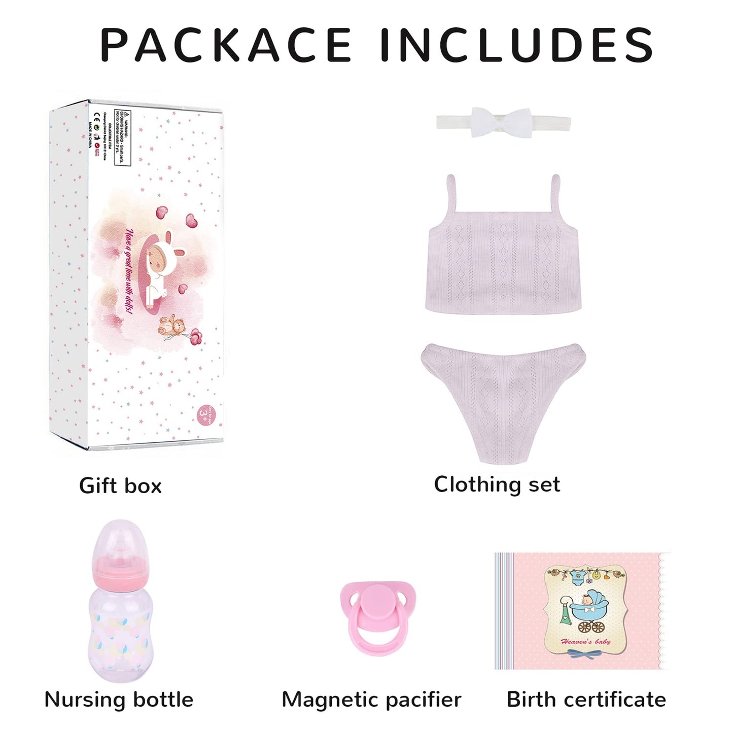 CHAREX Realistic Reborn Baby Doll – 18-Inch Lifelike Baby Girl with Gift Set | Safe for Ages 3+