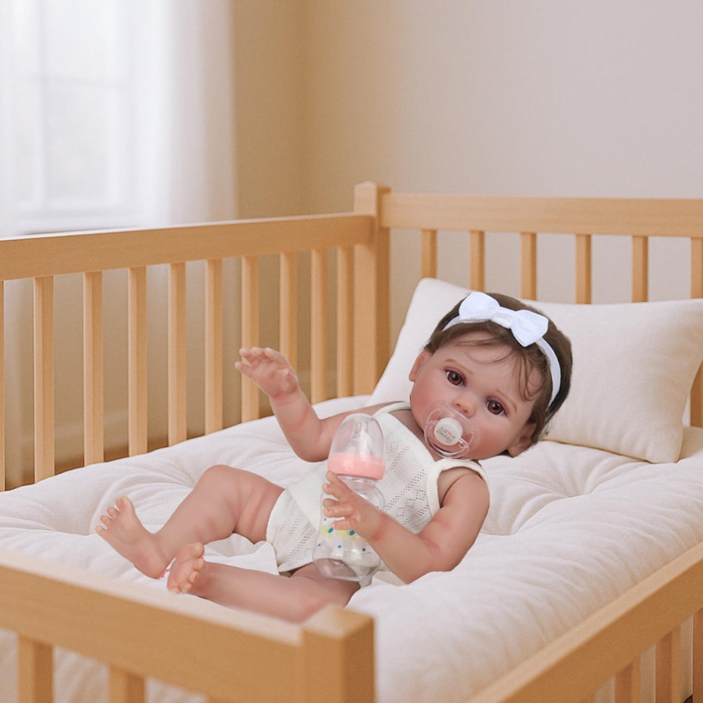 CHAREX Realistic Reborn Baby Doll – 18-Inch Lifelike Baby Girl with Gift Set | Safe for Ages 3+