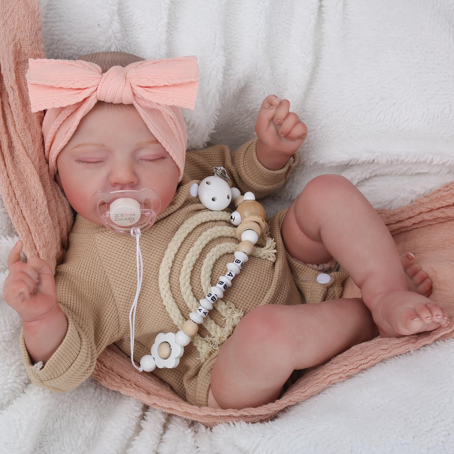 CHAREX Realistic Newborn Baby Dolls - 20 Inch Sleeping Soft Reborn Doll