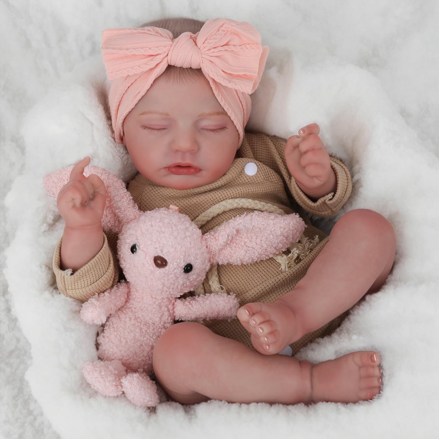 CHAREX Realistic Newborn Baby Dolls - 20 Inch Sleeping Soft Reborn Doll