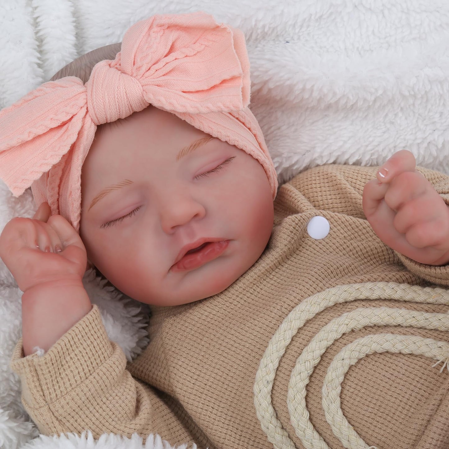 CHAREX Realistic Newborn Baby Dolls - 20 Inch Sleeping Soft Reborn Doll