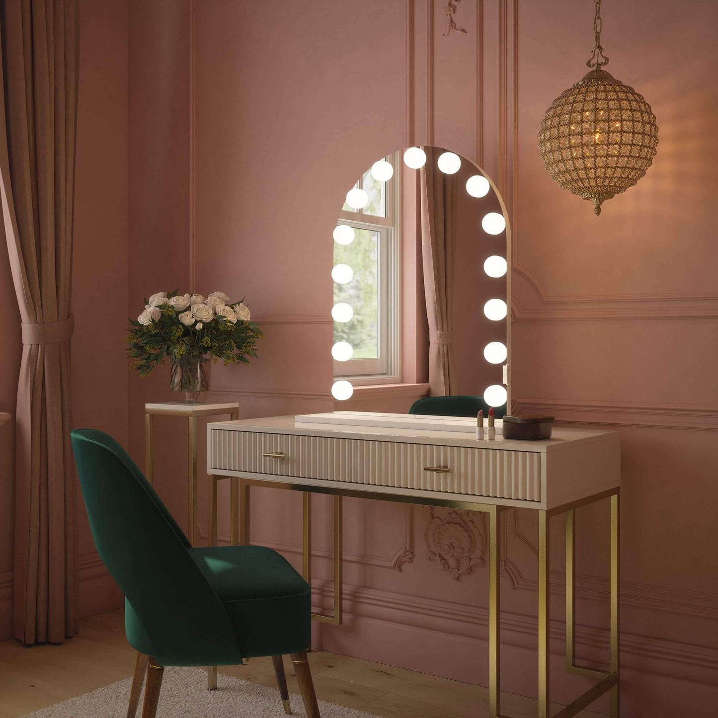Charlize Arch Hollywood Mirror 80 x 60cm