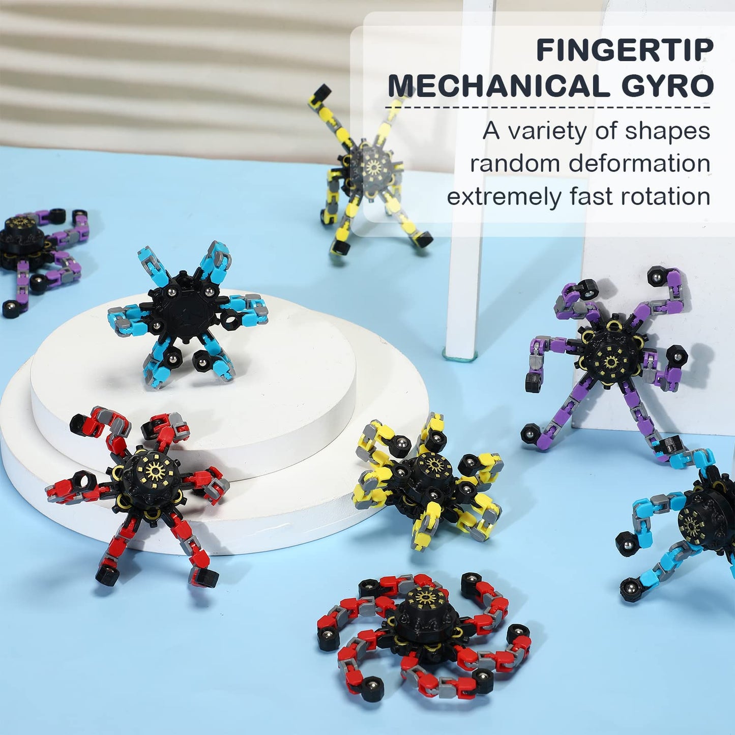 Charniol 20-Pc Transformable Fidget Spinner Set – Focus & Stress Relief