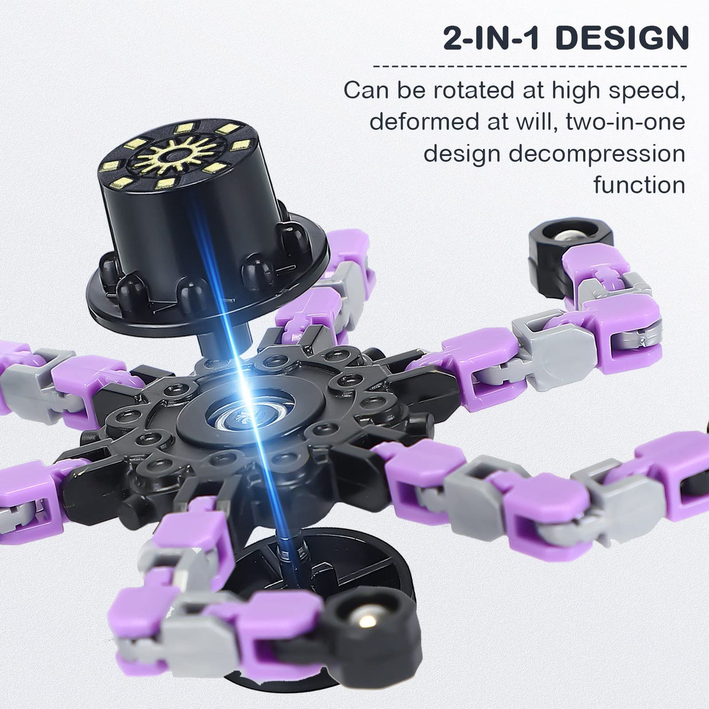 Charniol 20-Pc Transformable Fidget Spinner Set – Focus & Stress Relief