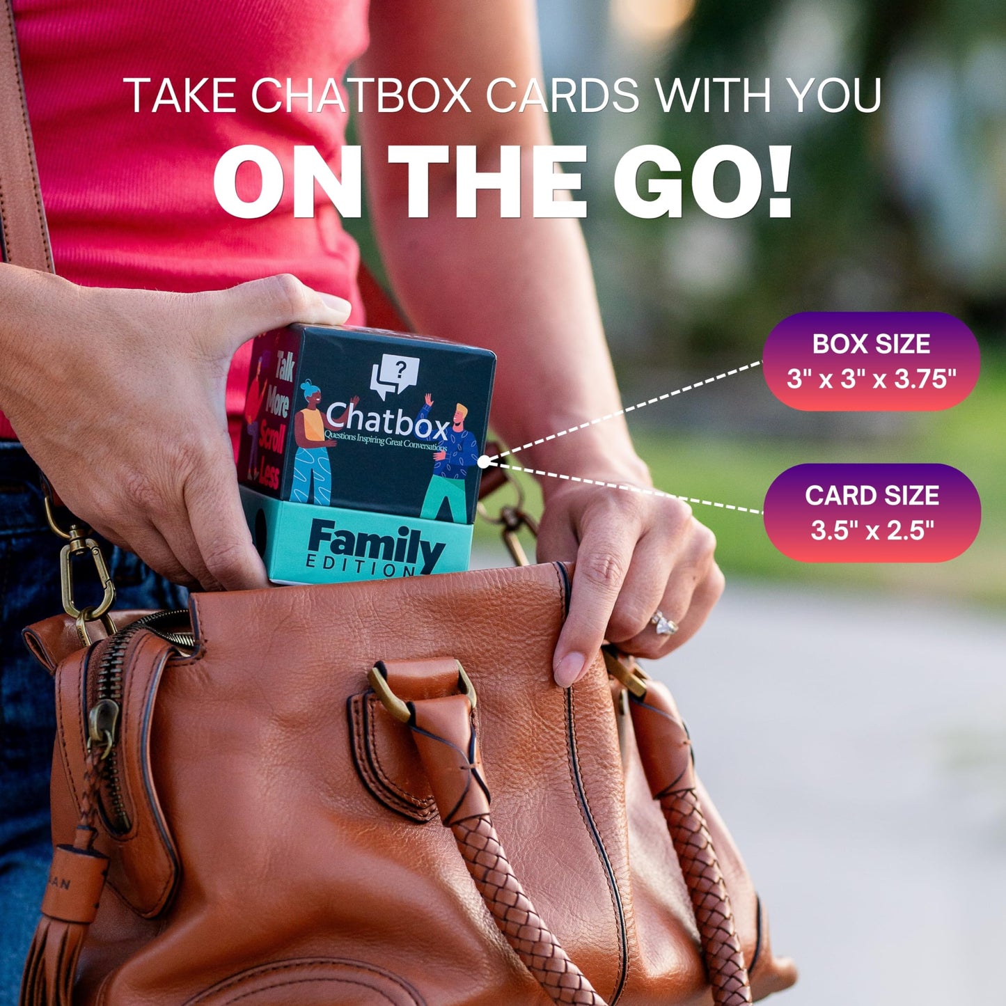 Chatbox 200 Conversation Starter Cards — Family, Travel & Party Card Game
