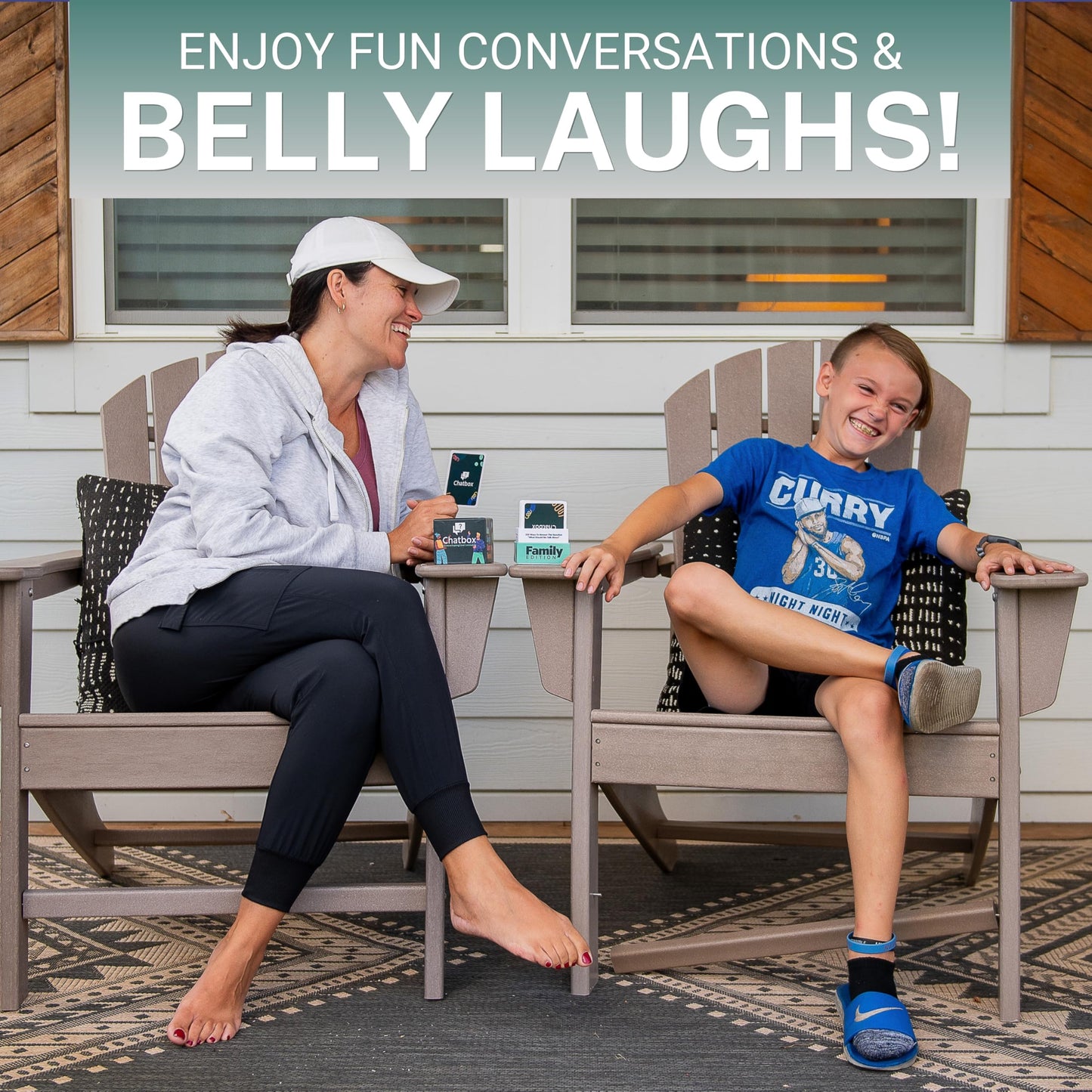 Chatbox 200 Conversation Starter Cards — Family, Travel & Party Card Game