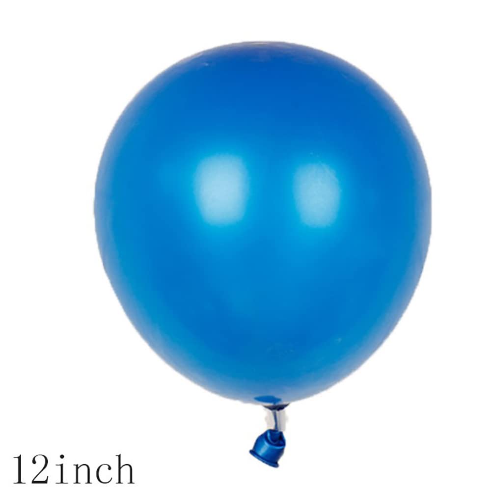 Chaungfu 11-Piece Blue 6th Birthday Balloon Set – Foil, Confetti, Stars & Latex for Kids Party