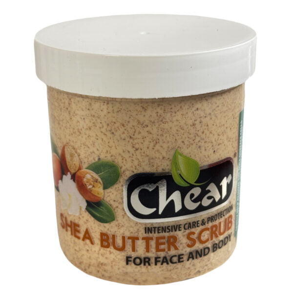 Chear Shea Butter Exfoliating Face & Body Scrub Softer Skin for All Skin Types 454 g