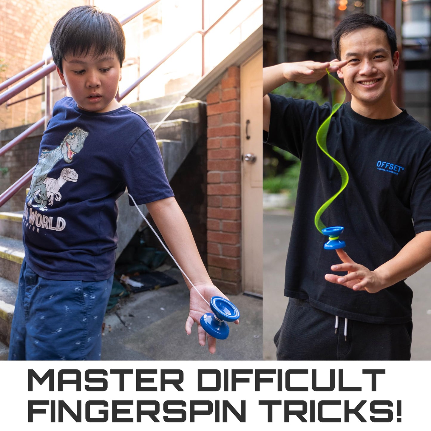 Cheatcode Yoyo by Brandon Vu | Master Fingerspin Tricks | Responsive & Unresponsive Yo-Yo Kit with Bearing