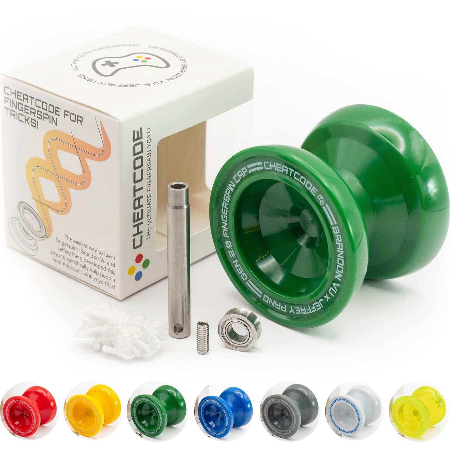 Cheatcode Yoyo by Brandon Vu — Master Fingerspin Tricks | Responsive & Unresponsive Yo-Yo for All Ages