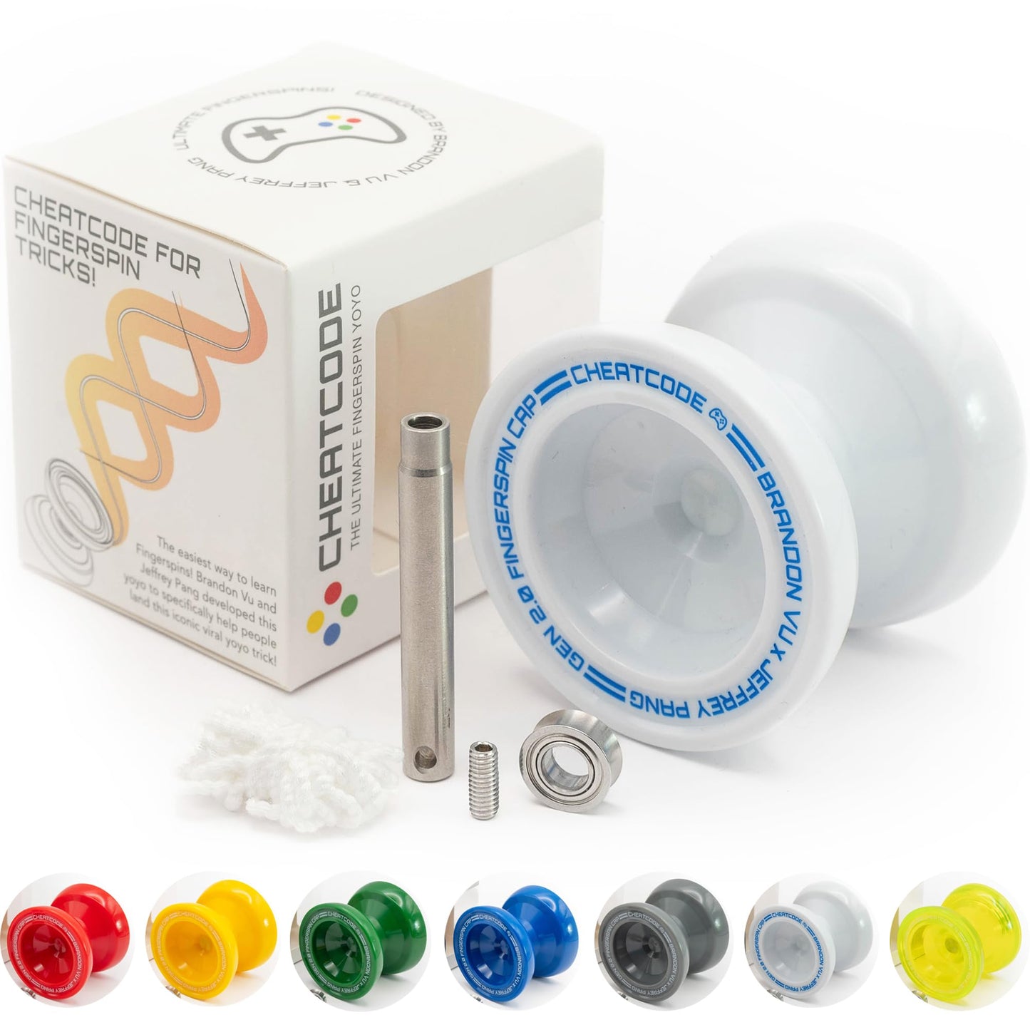 Cheatcode Yoyo by Brandon Vu — Master Fingerspins, Beginner to Pro, Bearing Kit Included